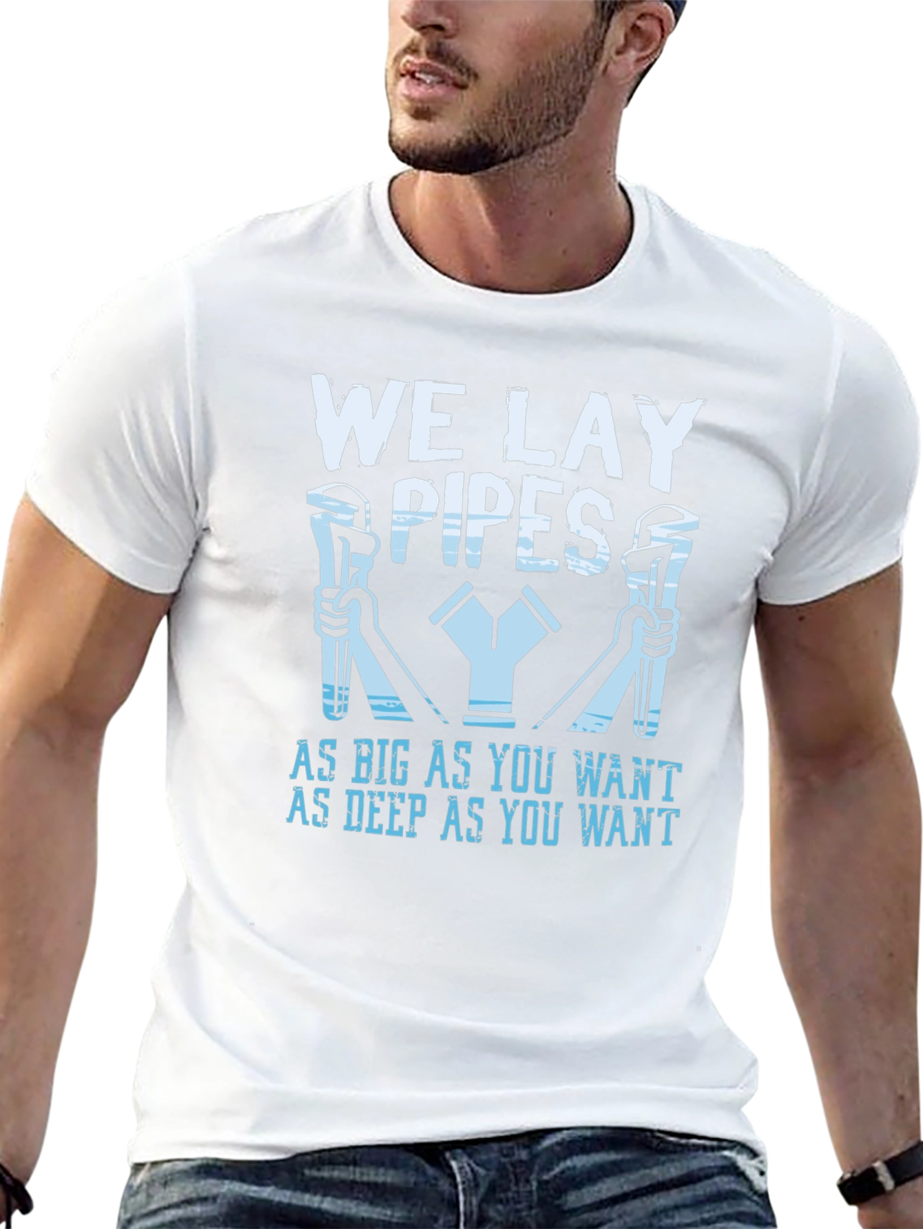 We Lay Pipes Funny Plumber T-Shirt