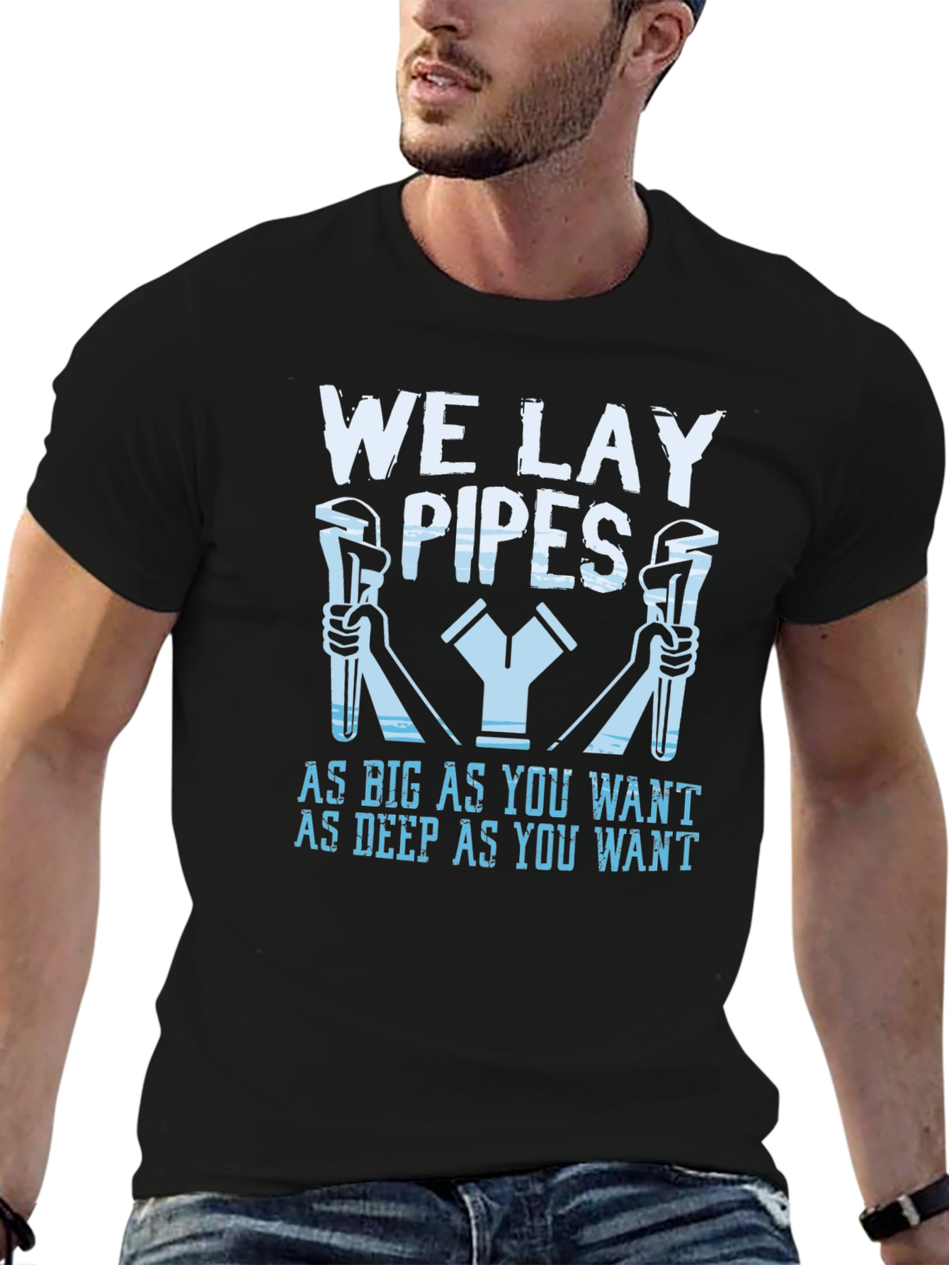 We Lay Pipes Funny Plumber T-Shirt