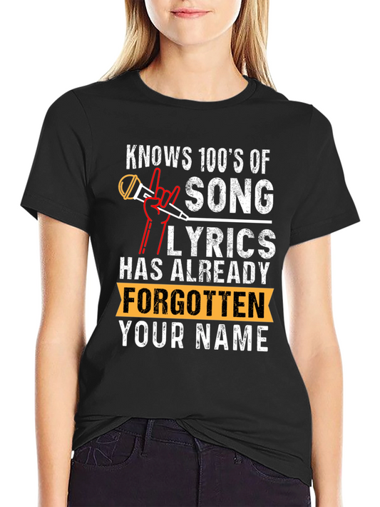 Knows 100s Of Song Lyrics T-Shirt
