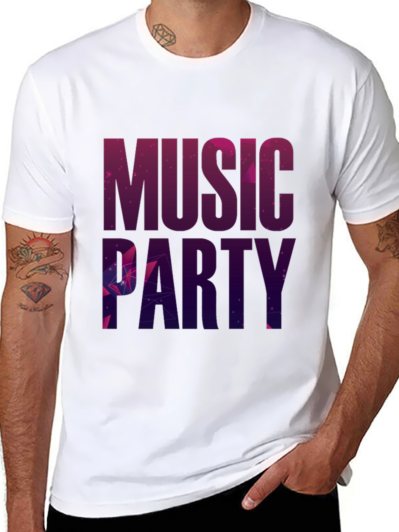 Music Party Black T-Shirt