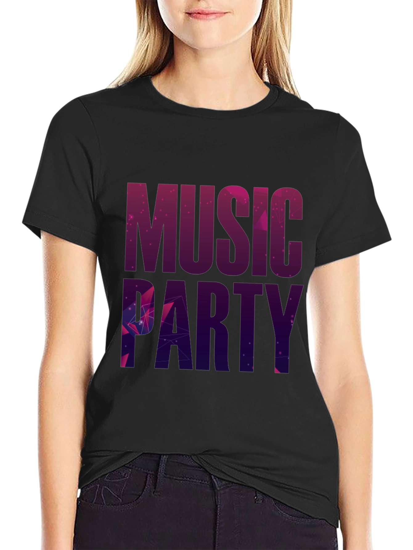 Music Party Black T-Shirt