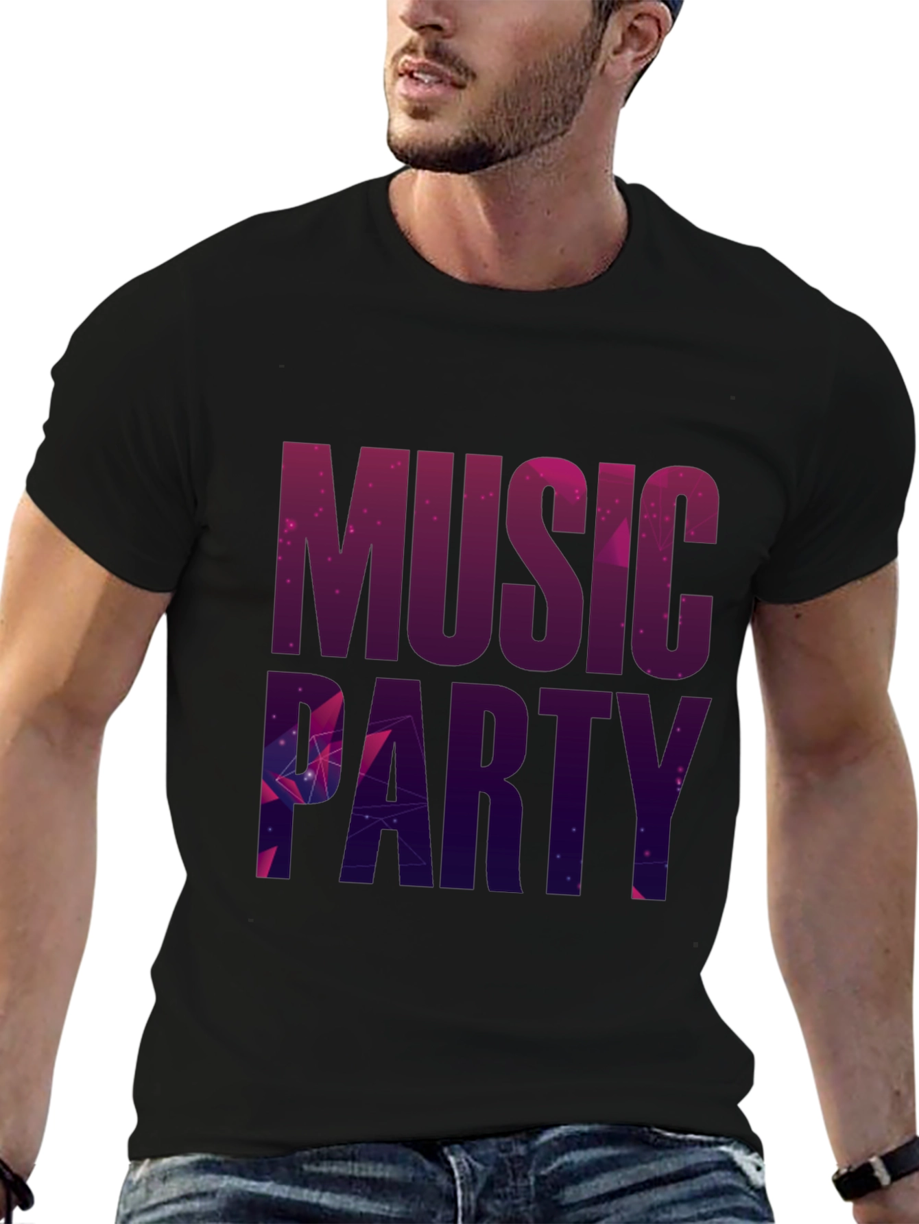 Music Party Black T-Shirt