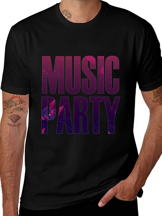 Music Party Black T-Shirt