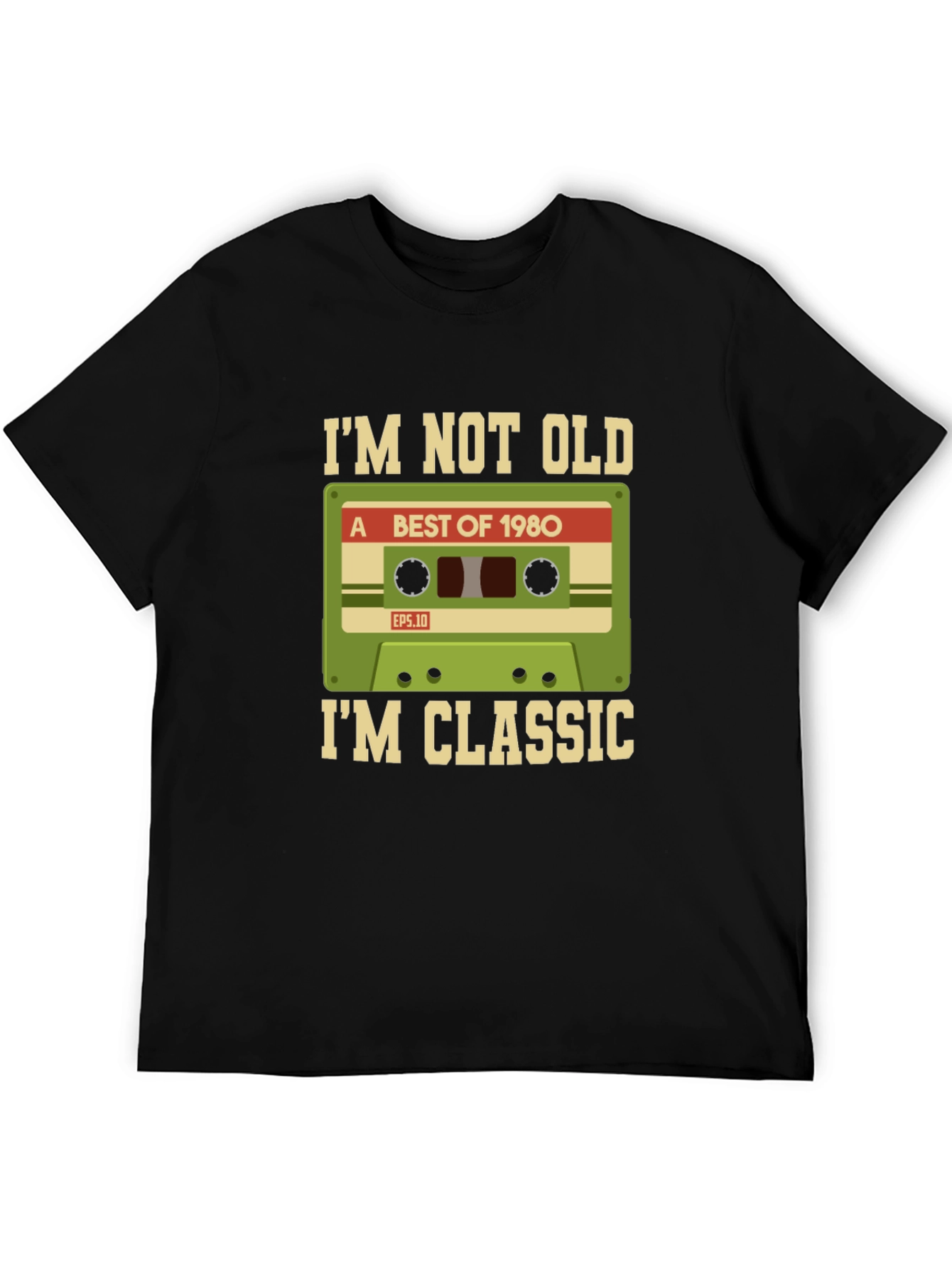 Retro 1980s Cassette Tape Graphic T-Shirt