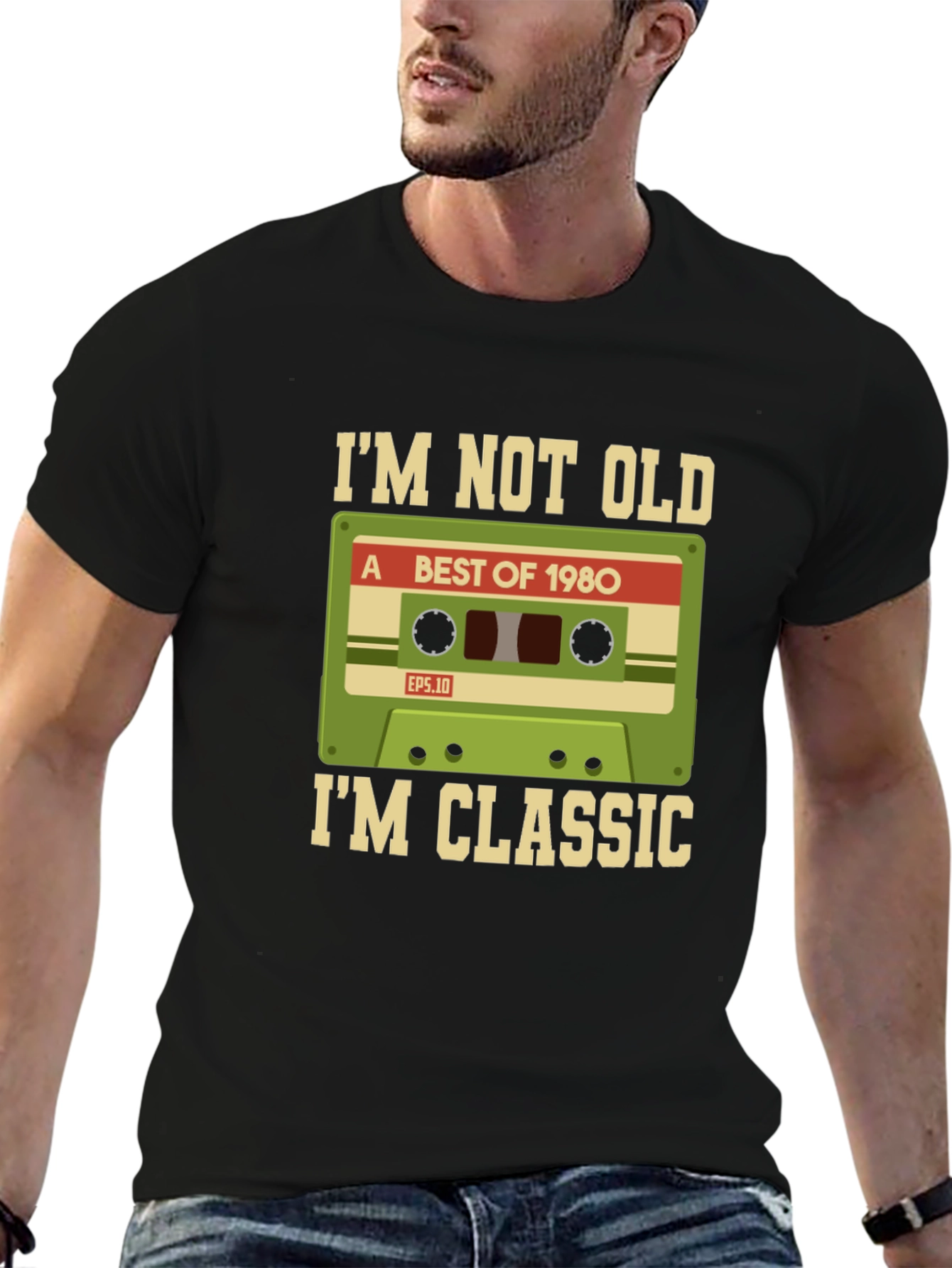 Retro 1980s Cassette Tape Graphic T-Shirt