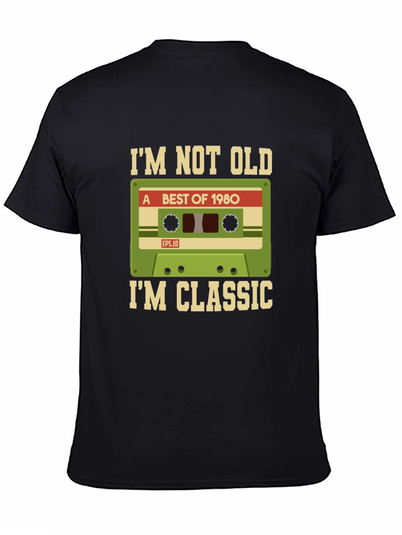 Retro 1980s Cassette Tape Graphic T-Shirt