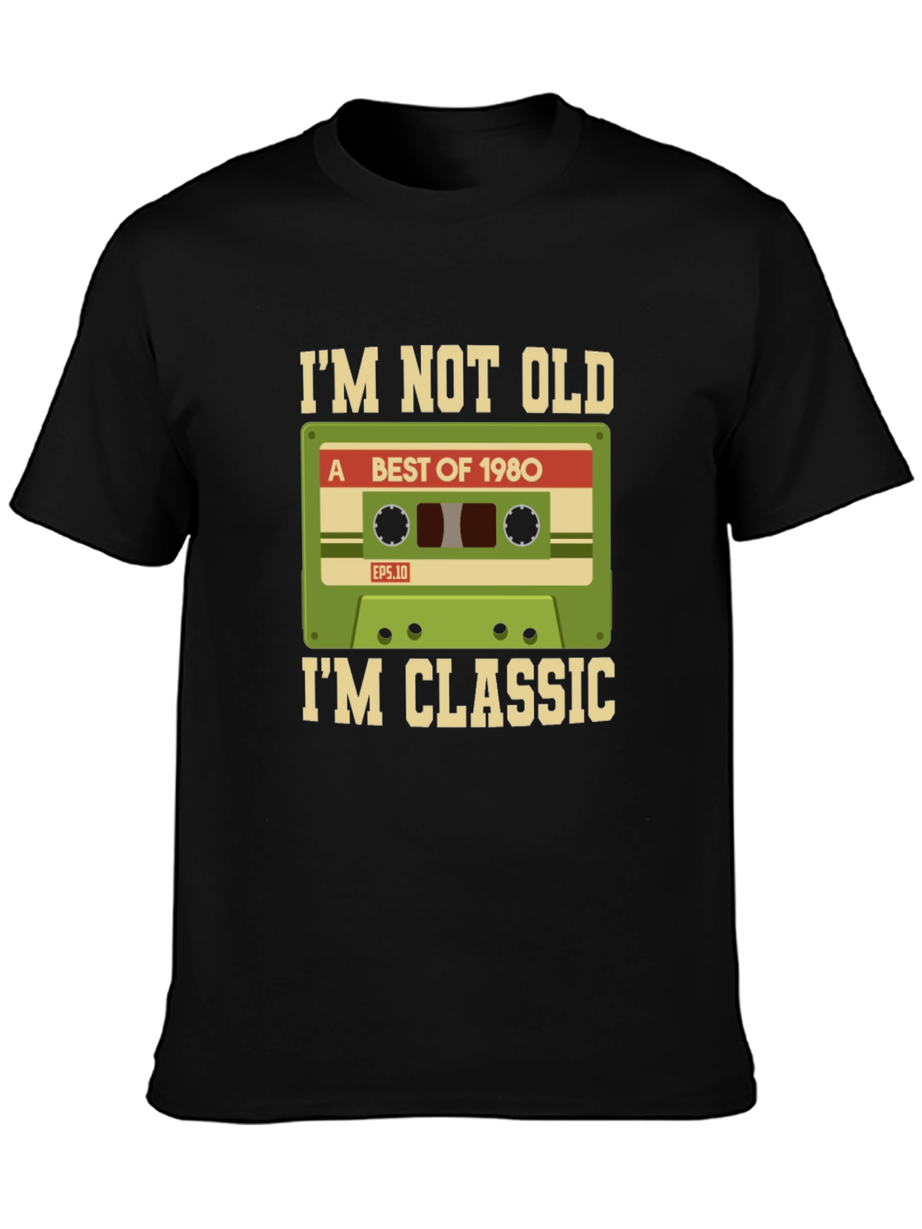 Retro 1980s Cassette Tape Graphic T-Shirt