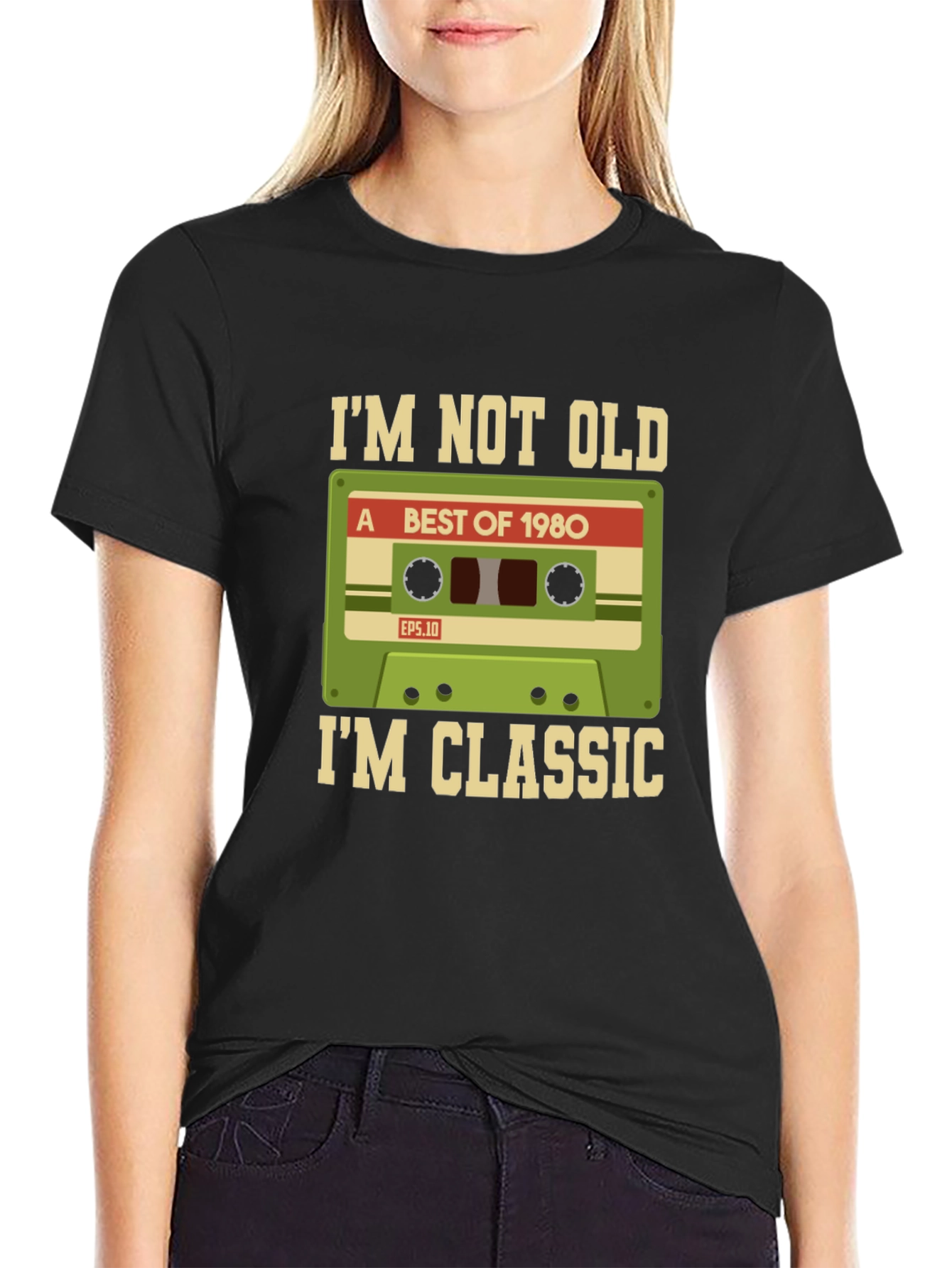 Retro 1980s Cassette Tape Graphic T-Shirt