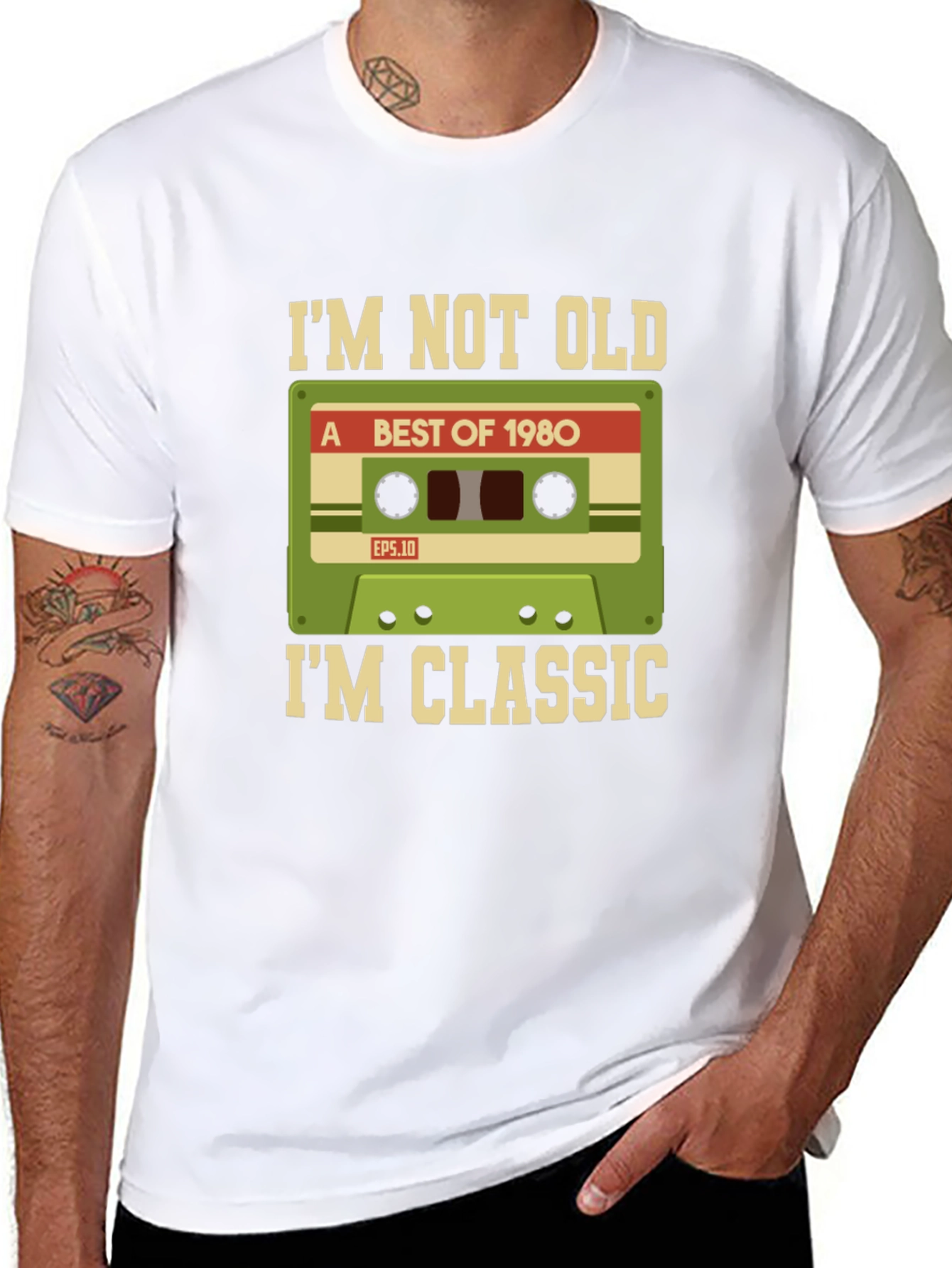 Retro 1980s Cassette Tape Graphic T-Shirt