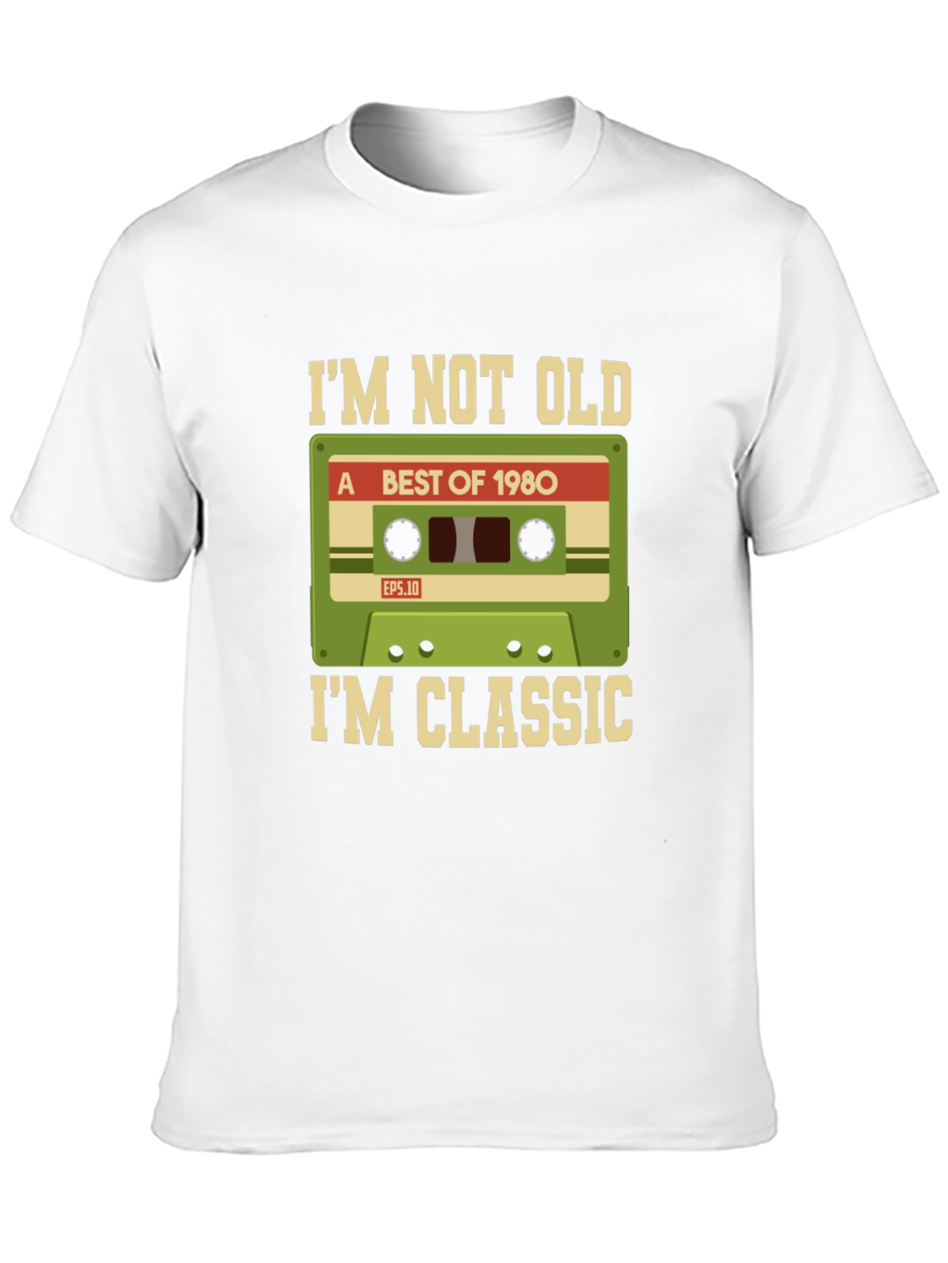 Retro 1980s Cassette Tape Graphic T-Shirt