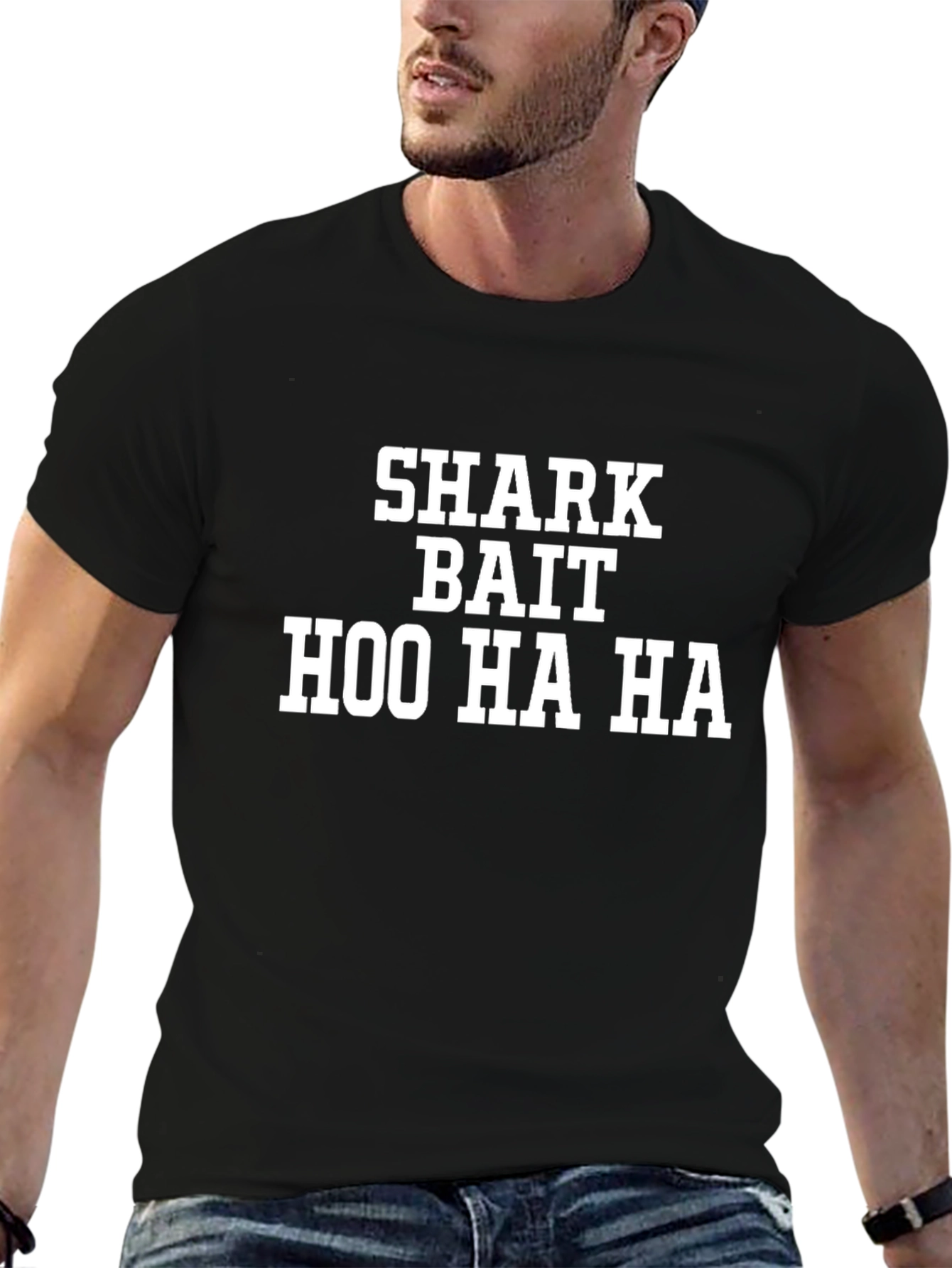Shark Bait Hoo Ha Ha Black Graphic Tee