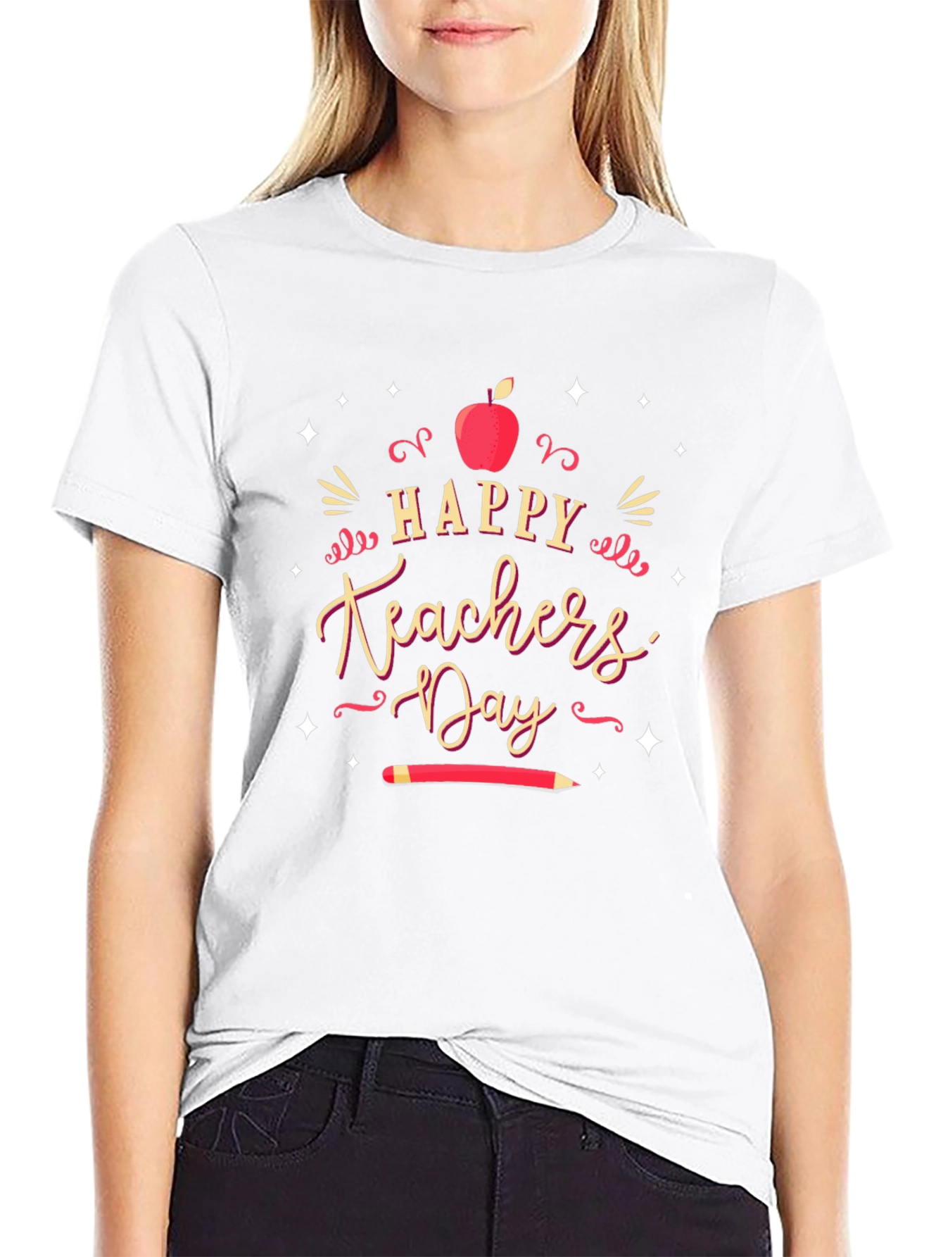 Happy Teachers Day Black T-Shirt