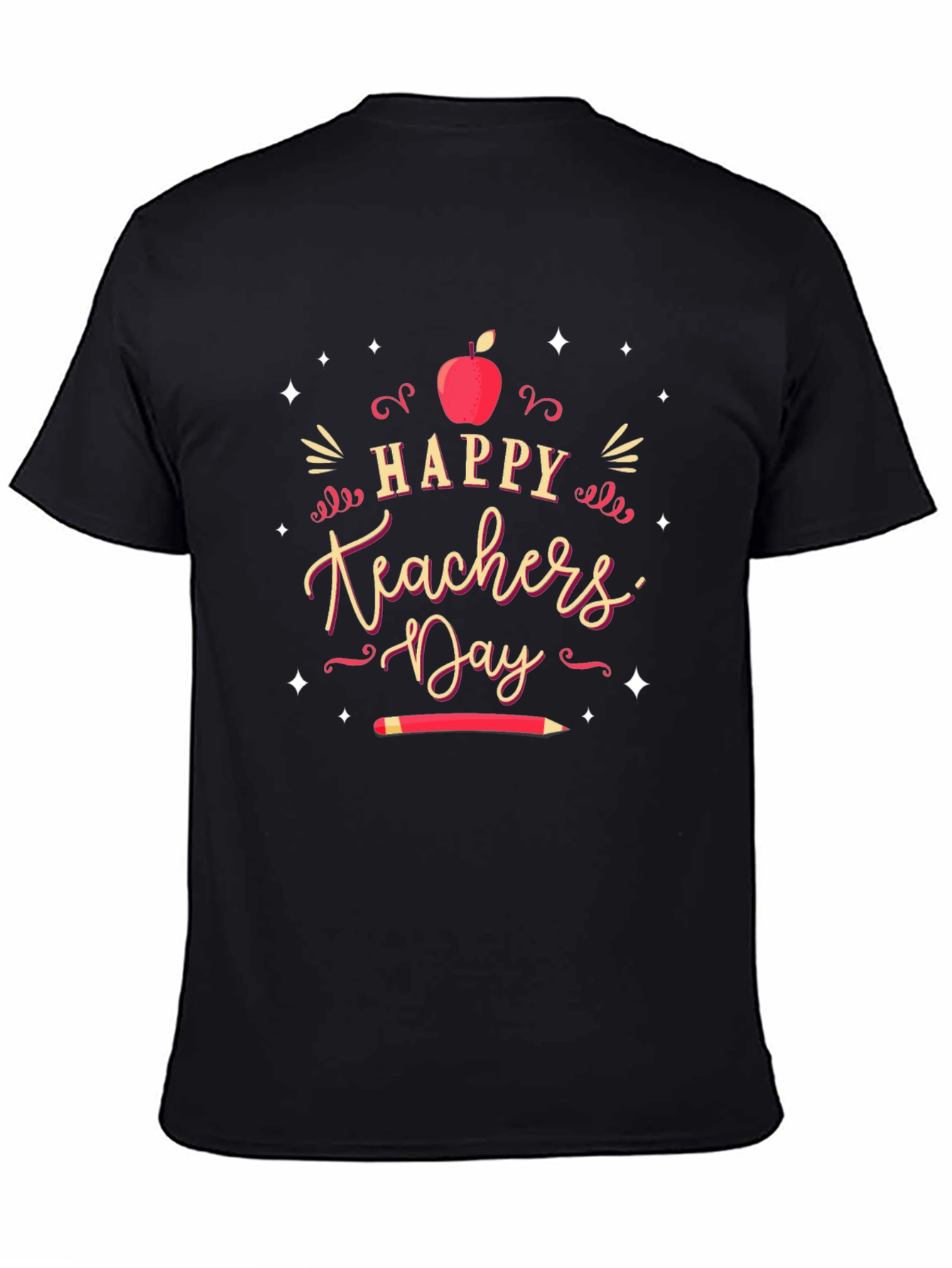 Happy Teachers Day Black T-Shirt