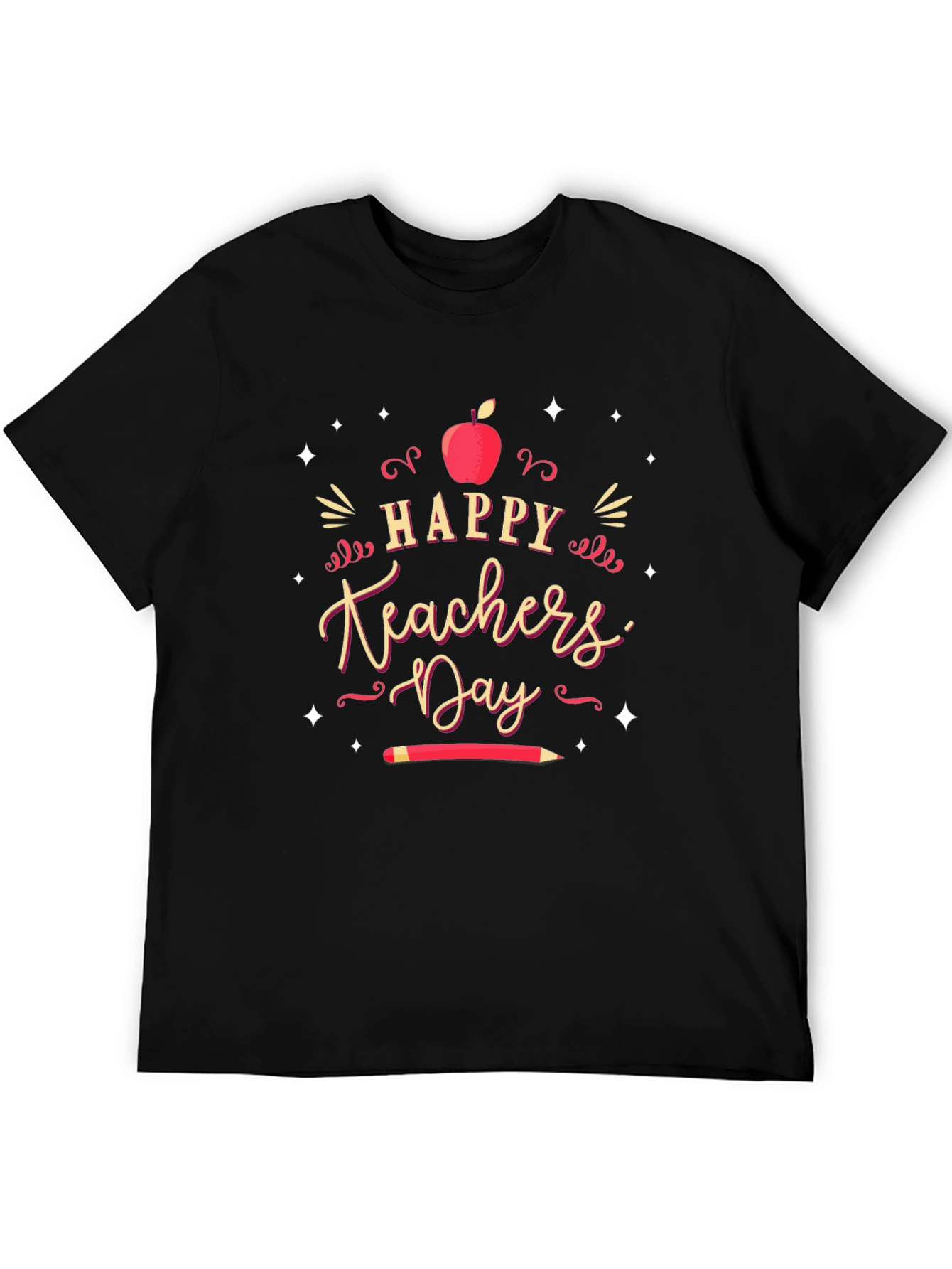 Happy Teachers Day Black T-Shirt