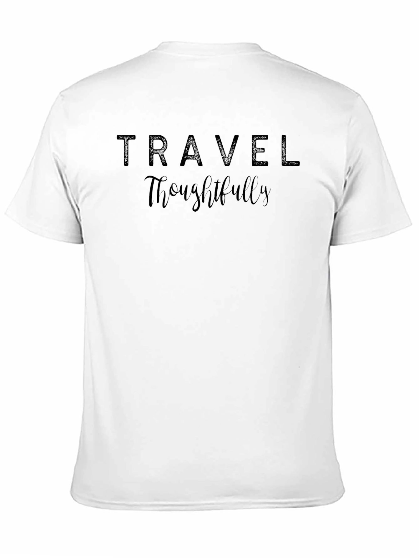 Travel Thoughtfully Graphic Tee - Black