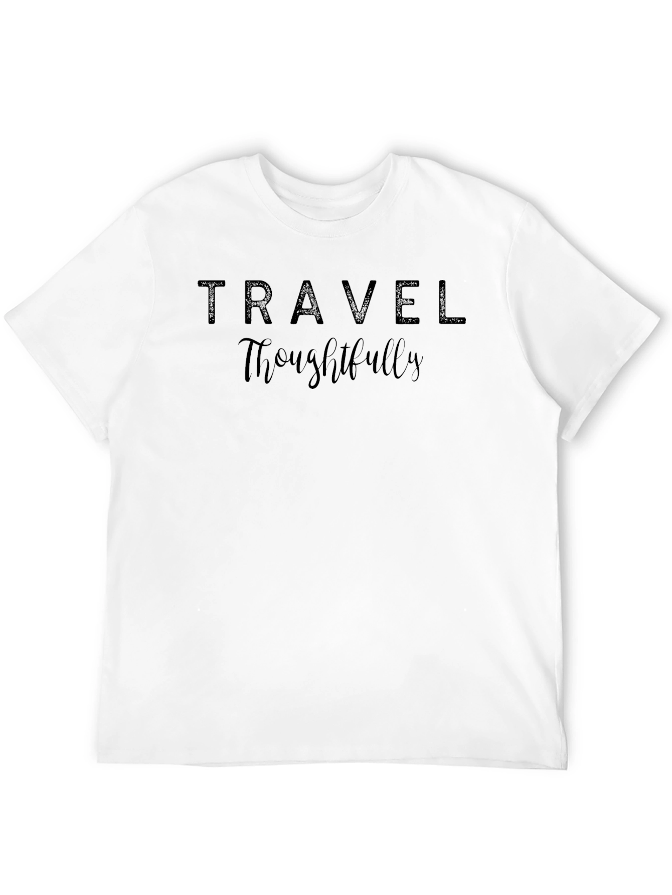 Travel Thoughtfully Graphic Tee - Black