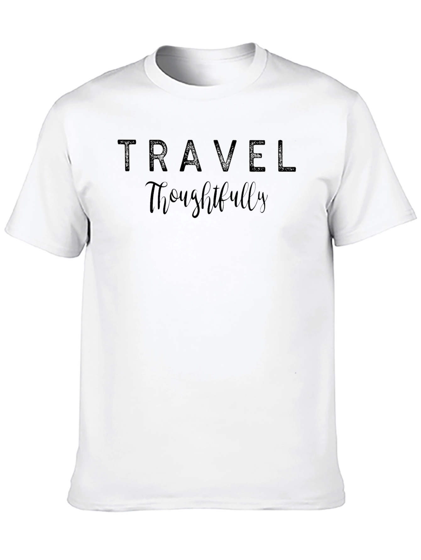 Travel Thoughtfully Graphic Tee - Black