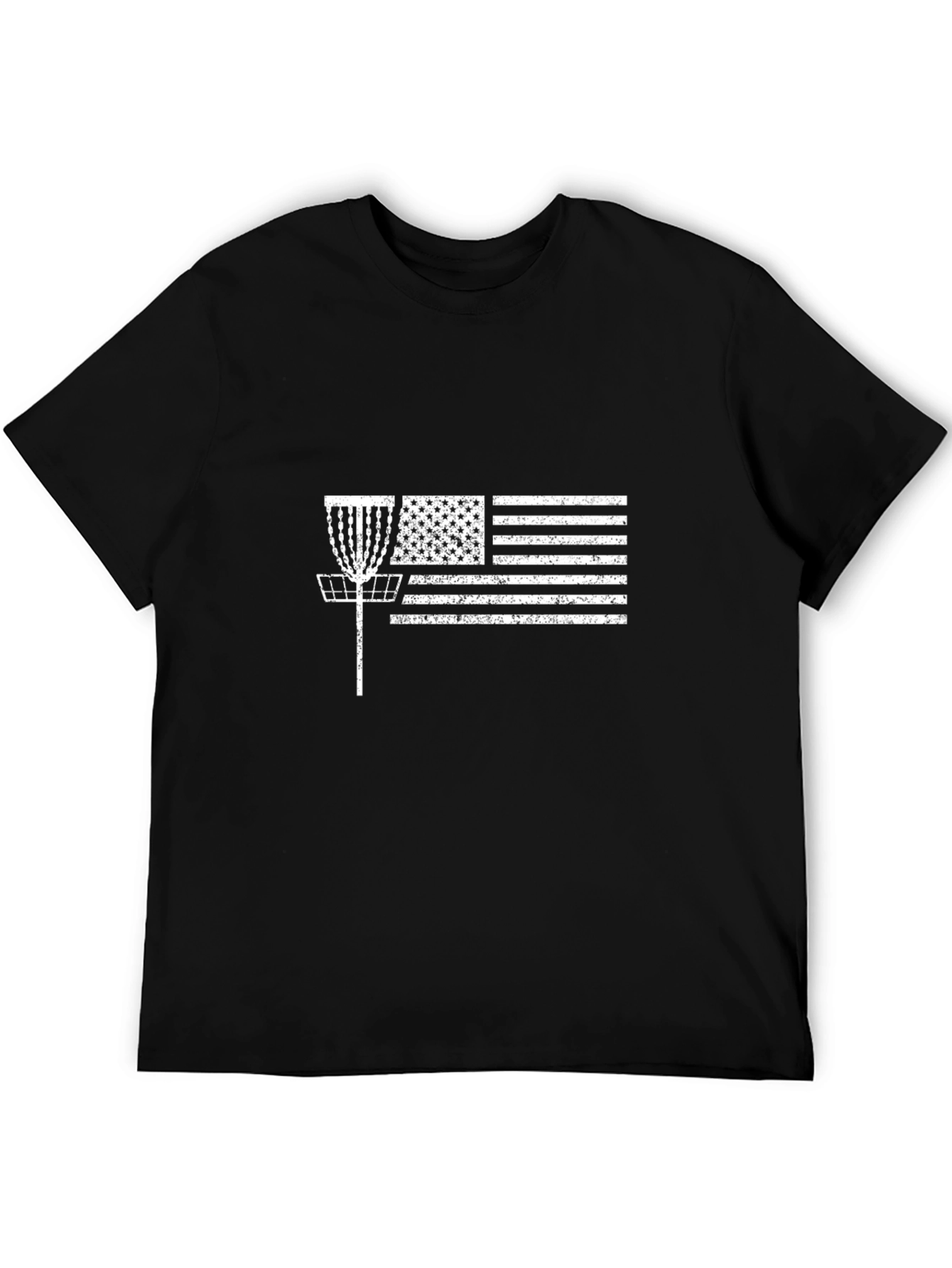 Disc Golf American Flag Graphic Tee