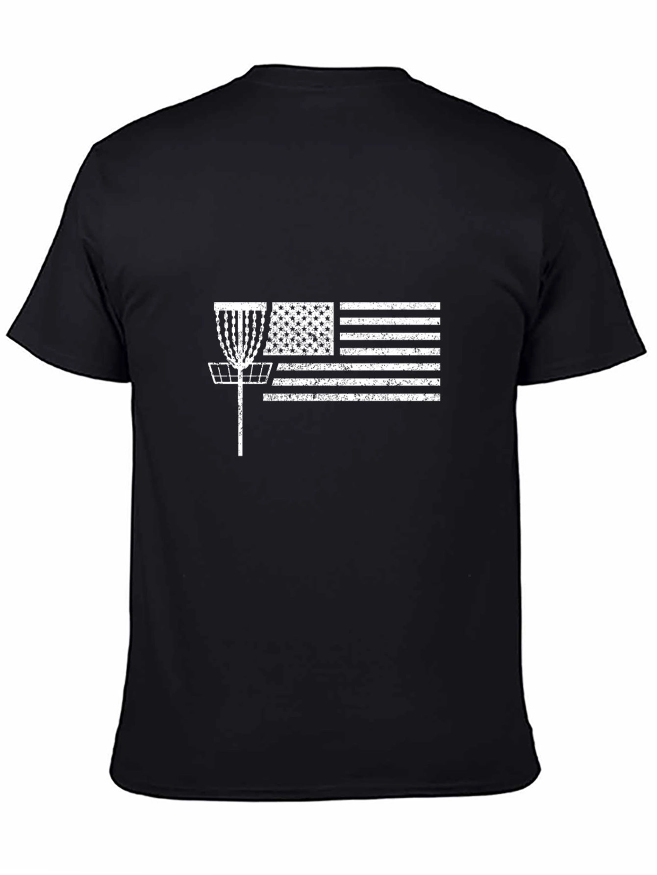 Disc Golf American Flag Graphic Tee