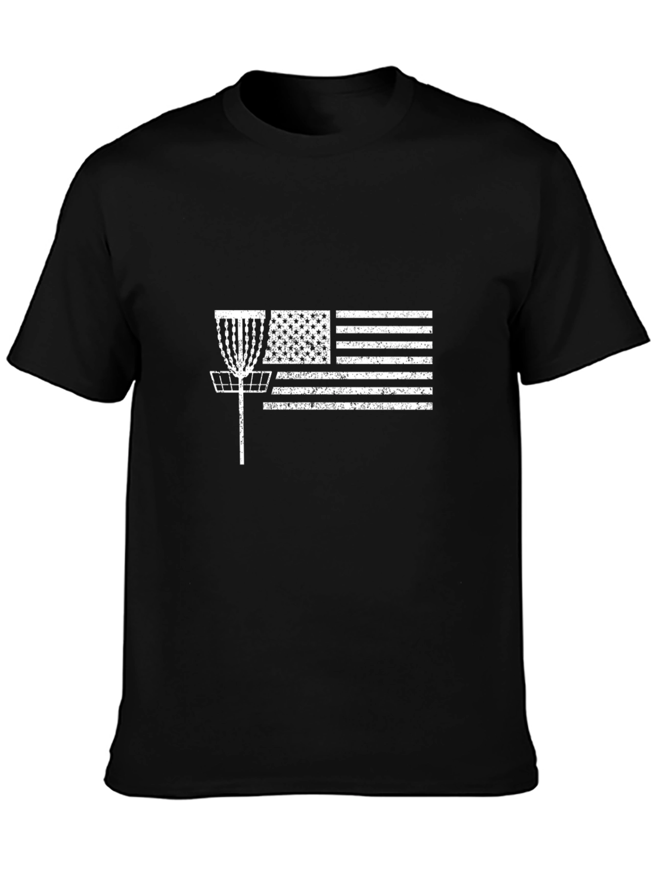 Disc Golf American Flag Graphic Tee