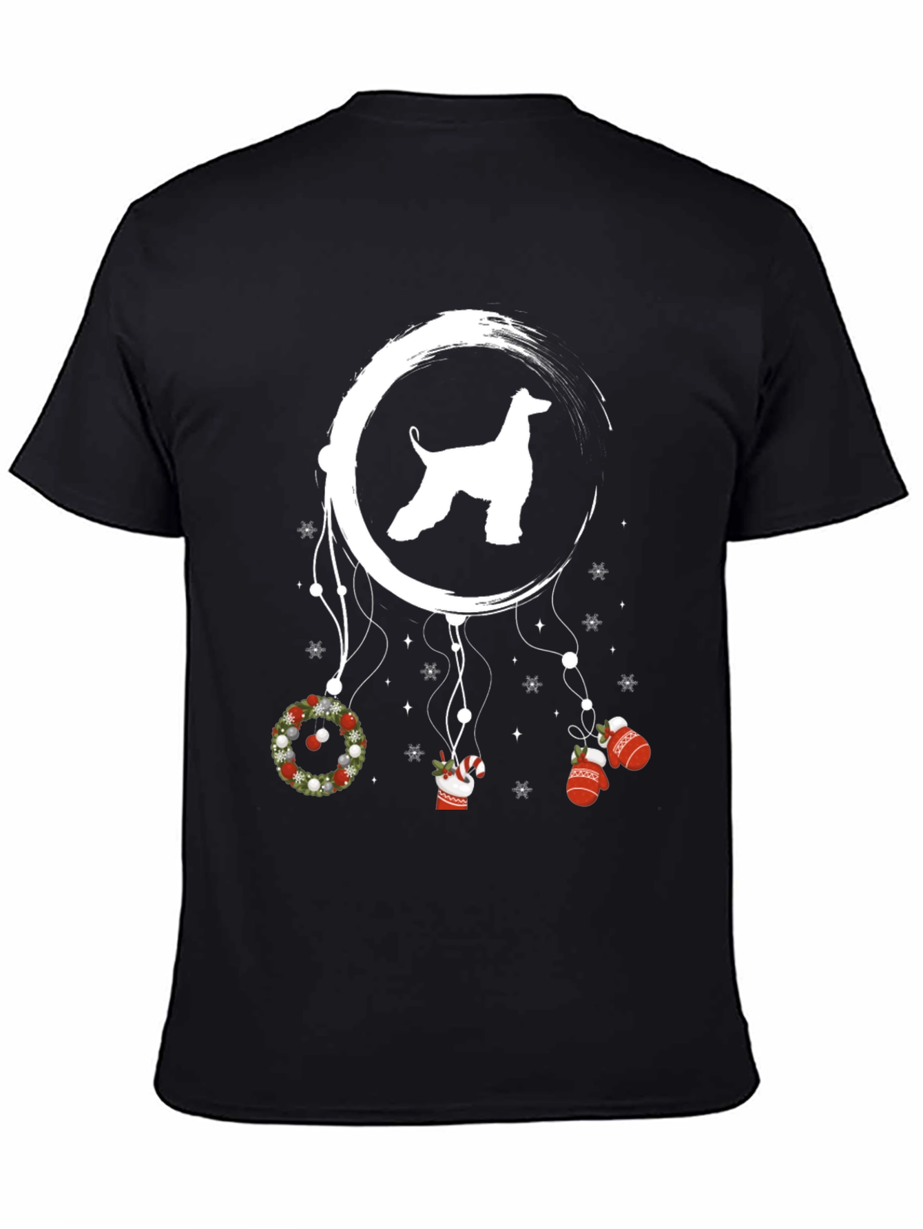 Dog Lover Christmas Dreamcatcher Graphic Tee