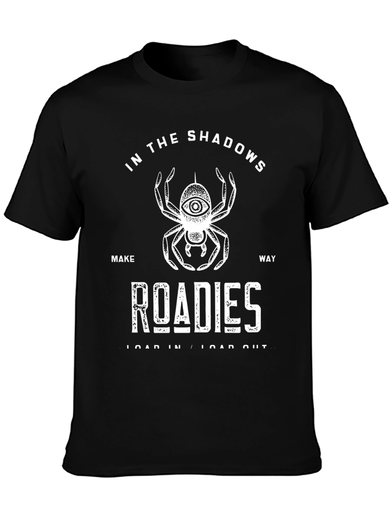 In The Shadows Spider Eye Roadies Graphic T-Shirt