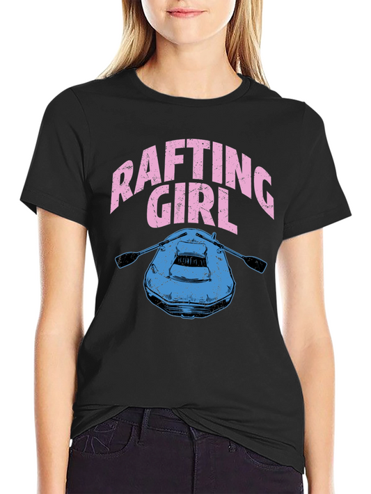 Rafting Girl Graphic T-Shirt - Adventure Ready!
