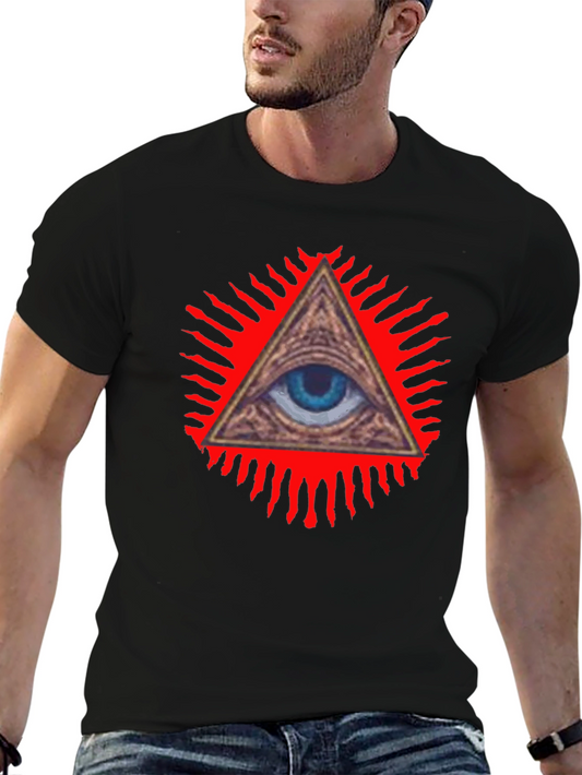 Illuminati Eye Graphic Tee - All Seeing Eye