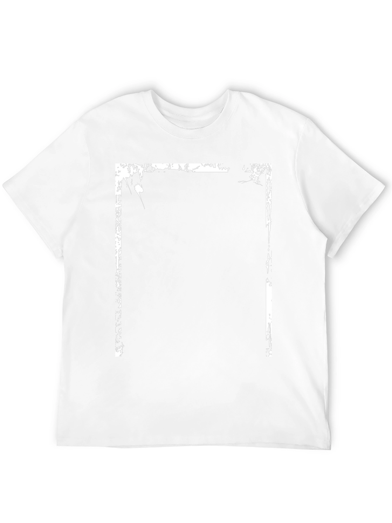 Distressed Frame Graphic Tee - Black