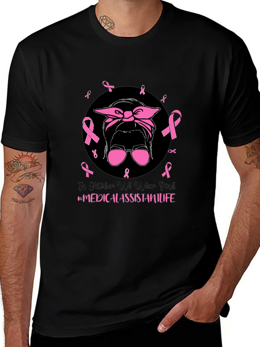 Pink Ribbon Medical Assistant Life T-Shirt