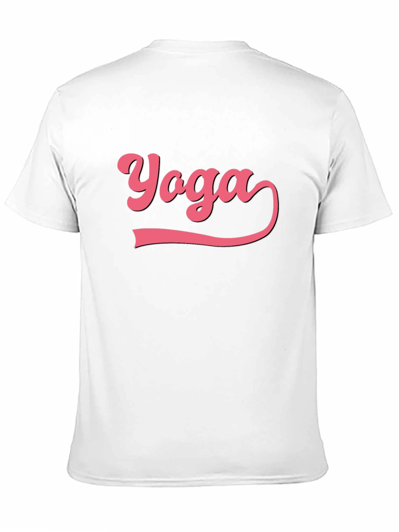 Yoga Graphic Tee - Black Cotton Blend