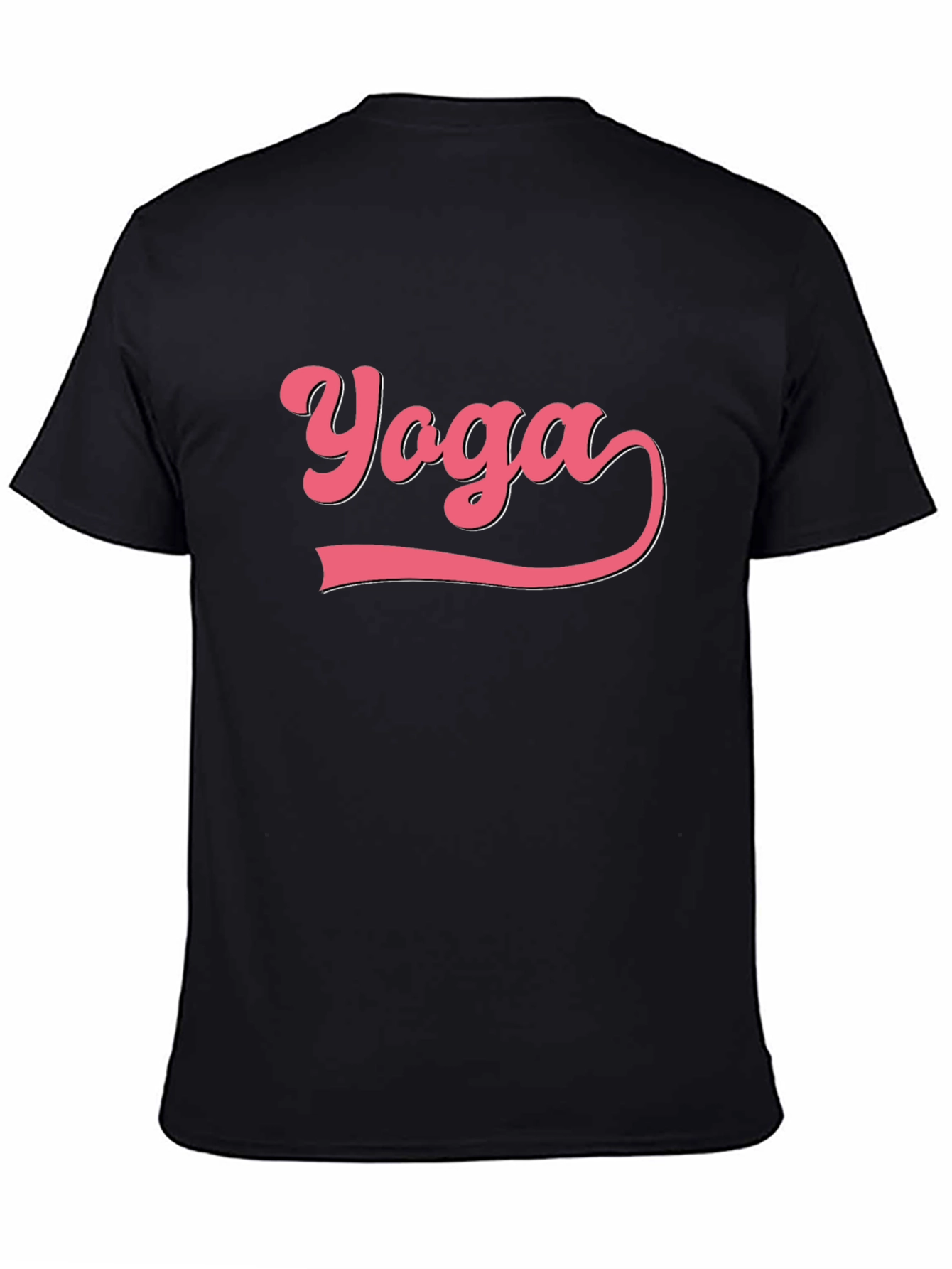 Yoga Graphic Tee - Black Cotton Blend