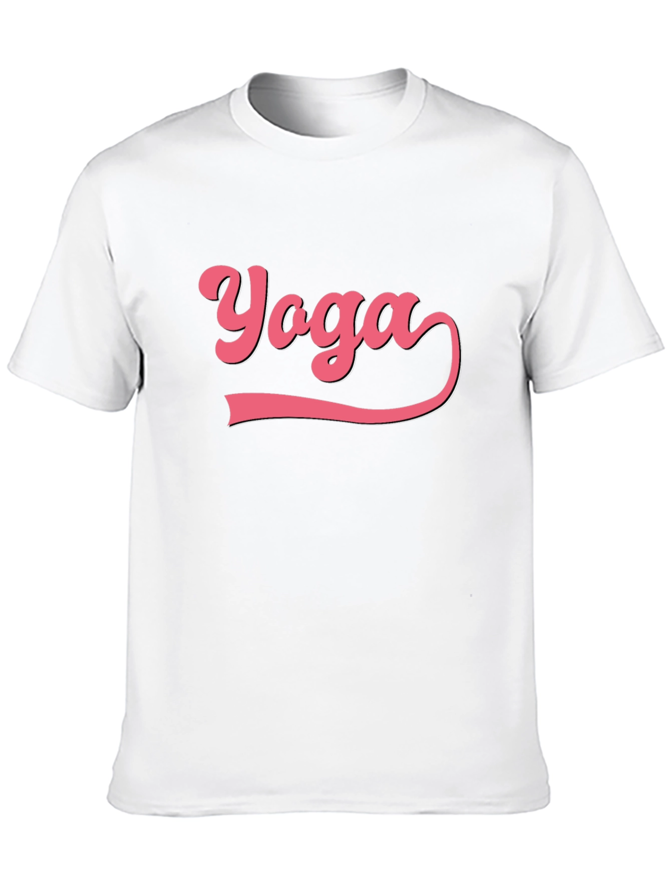 Yoga Graphic Tee - Black Cotton Blend