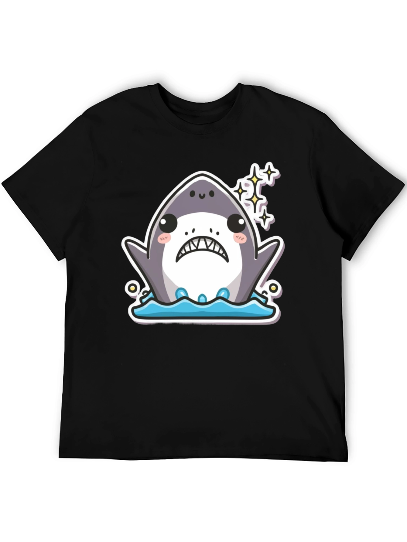 Kawaii Shark T-Shirt - Cute Cartoon Graphic Tee