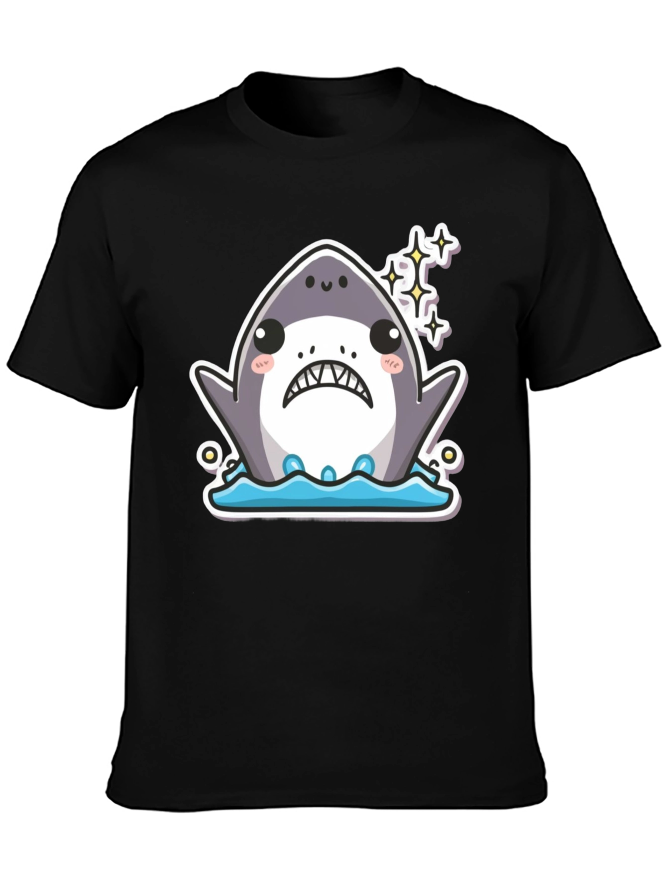 Kawaii Shark T-Shirt - Cute Cartoon Graphic Tee