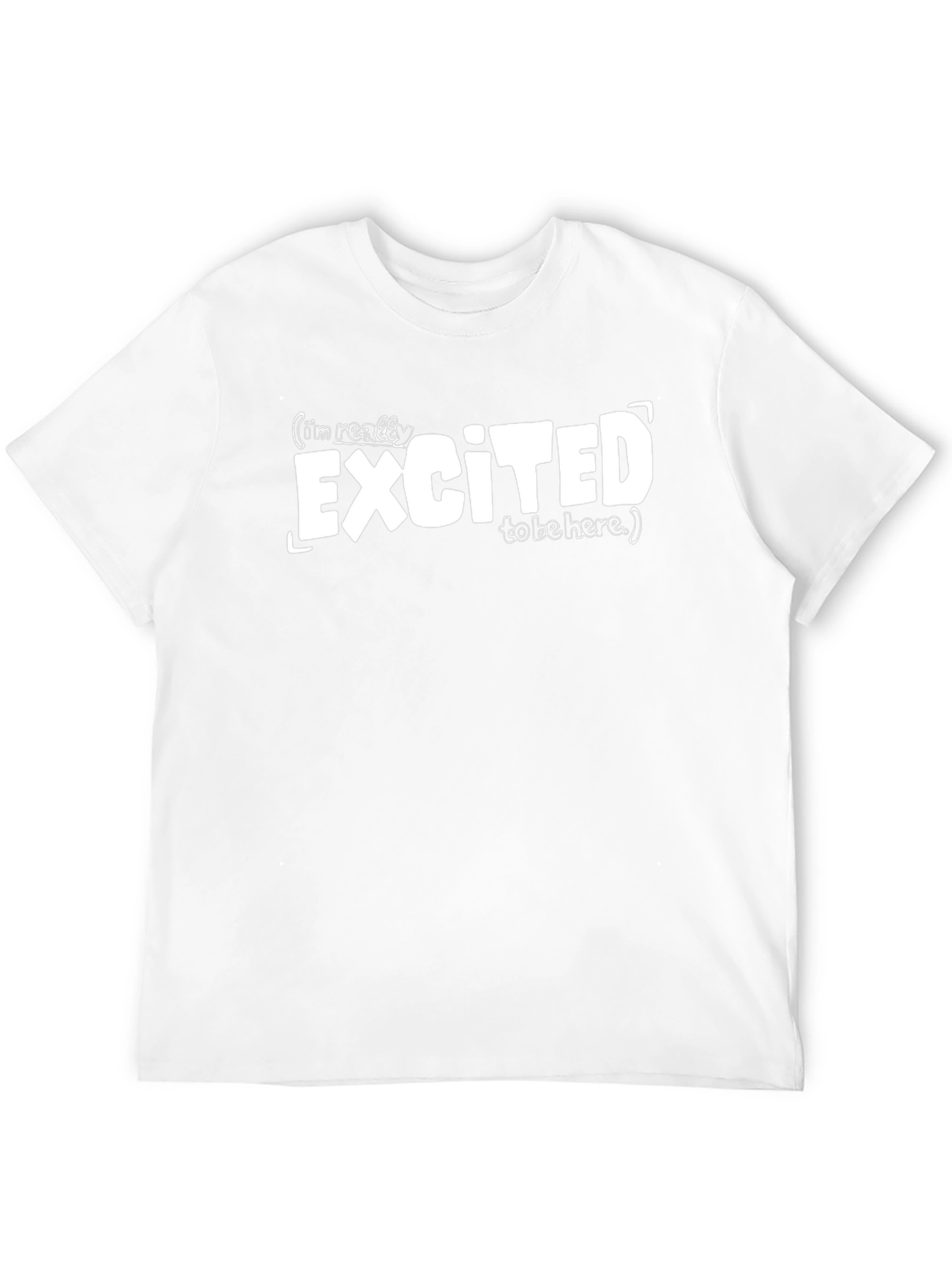 Excited to Be Here Graphic Tee - Black