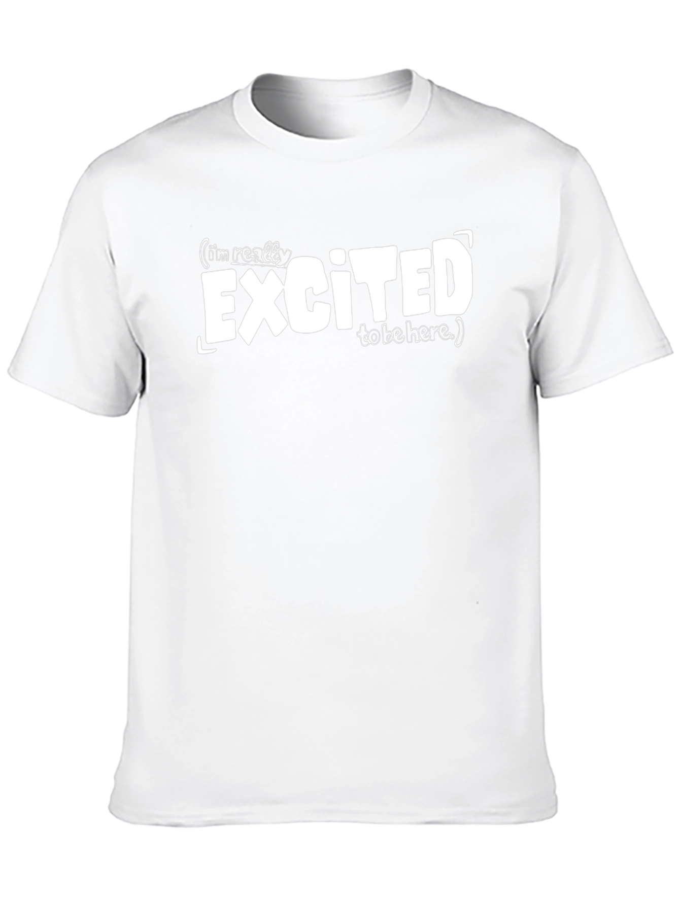 Excited to Be Here Graphic Tee - Black
