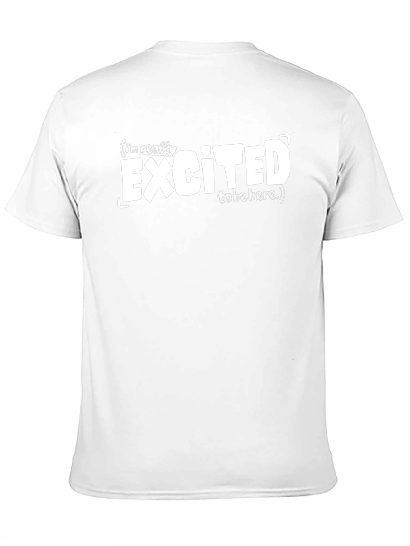 Excited to Be Here Graphic Tee - Black