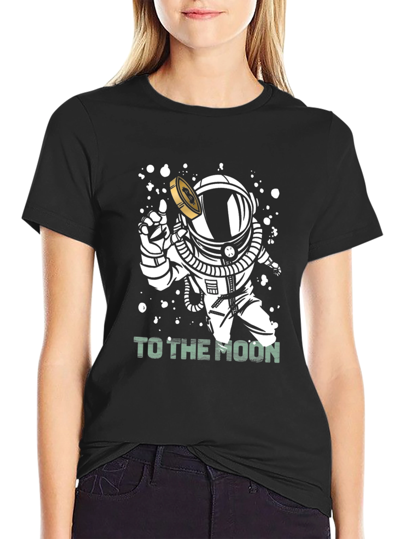 To The Moon Astronaut Graphic T-Shirt