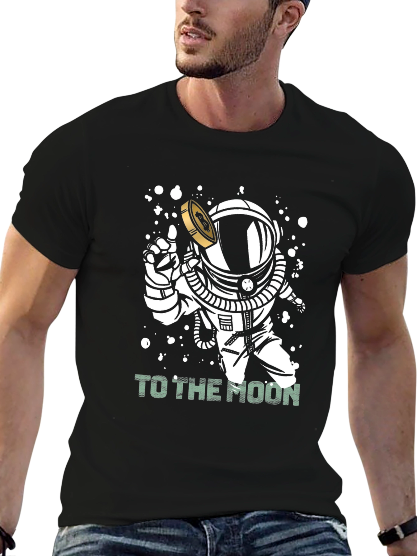 To The Moon Astronaut Graphic T-Shirt