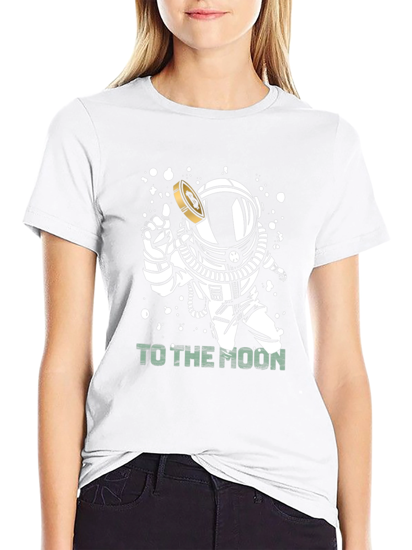 To The Moon Astronaut Graphic T-Shirt