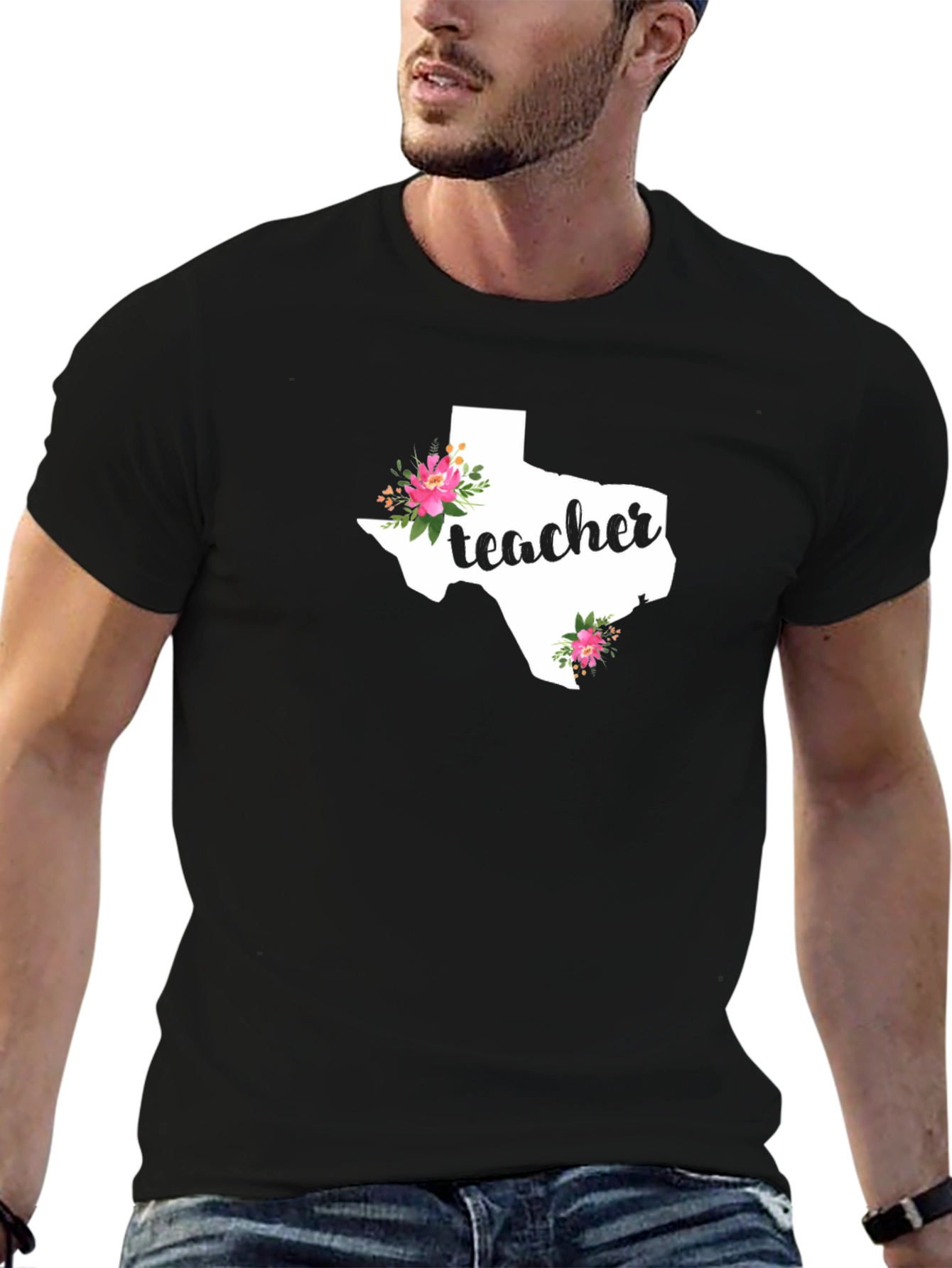 Texas Teacher Floral T-Shirt