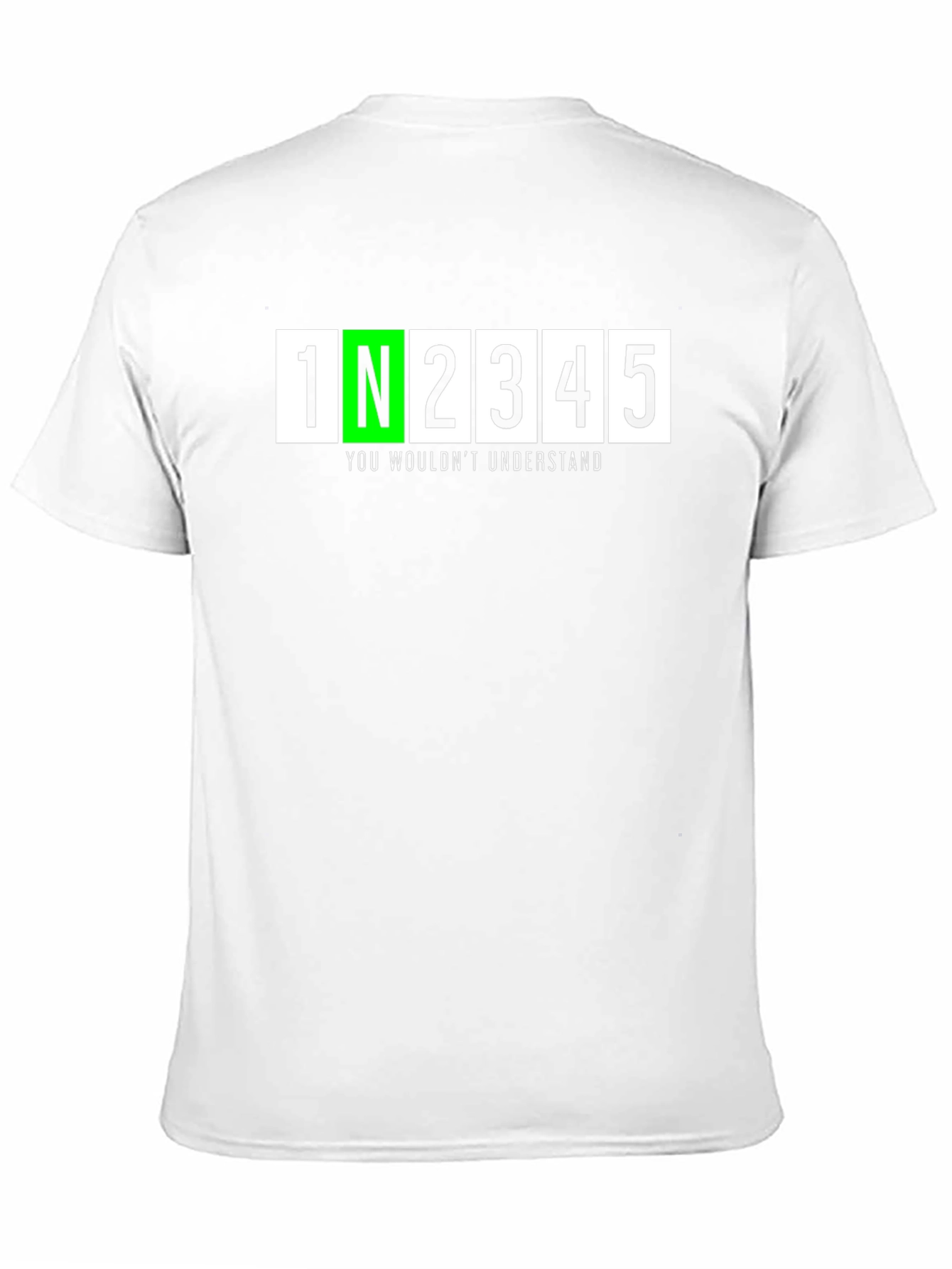 1N2345 You Wouldnt Understand T-Shirt - Black