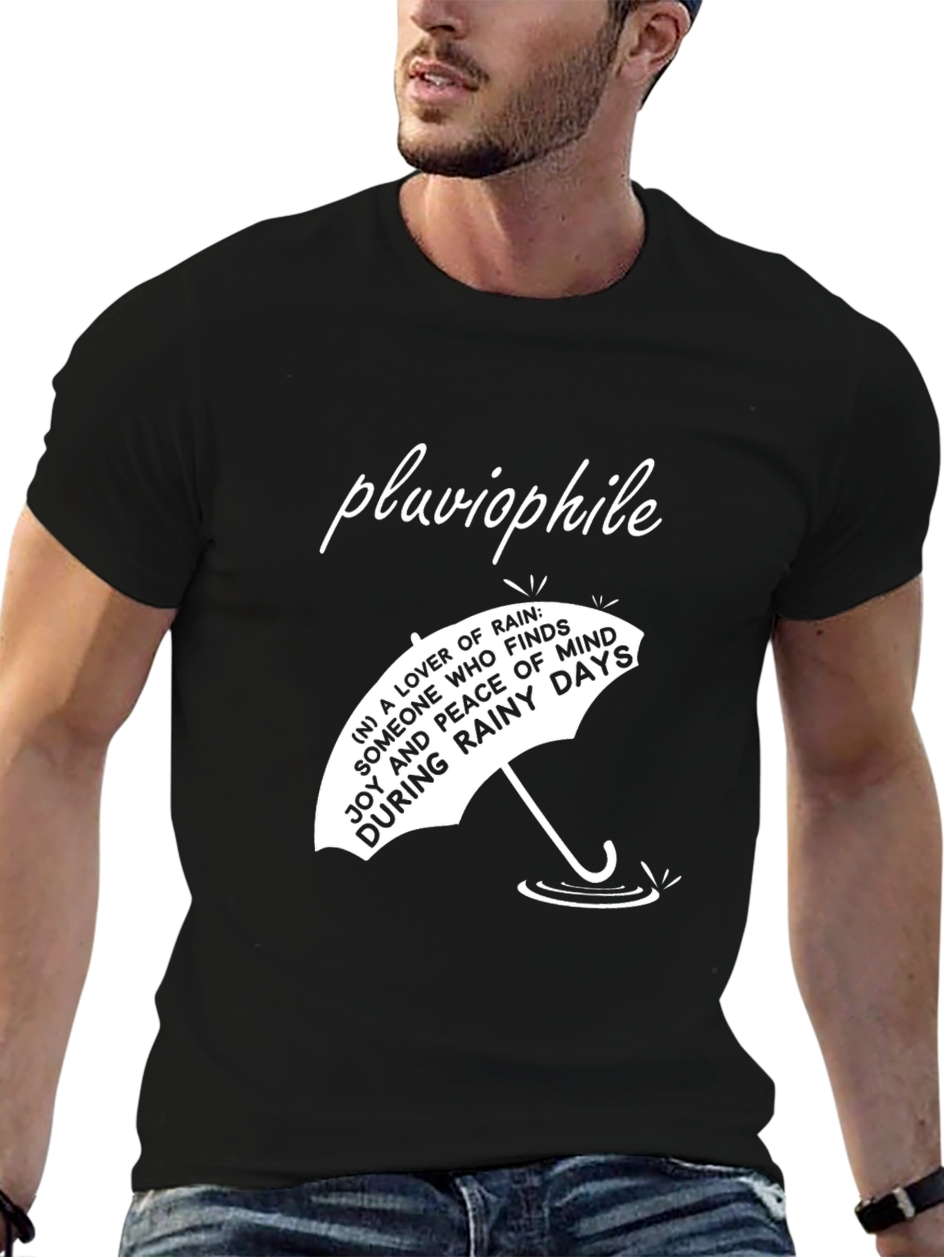Pluviophile T-Shirt - Rainy Day Lover Tee