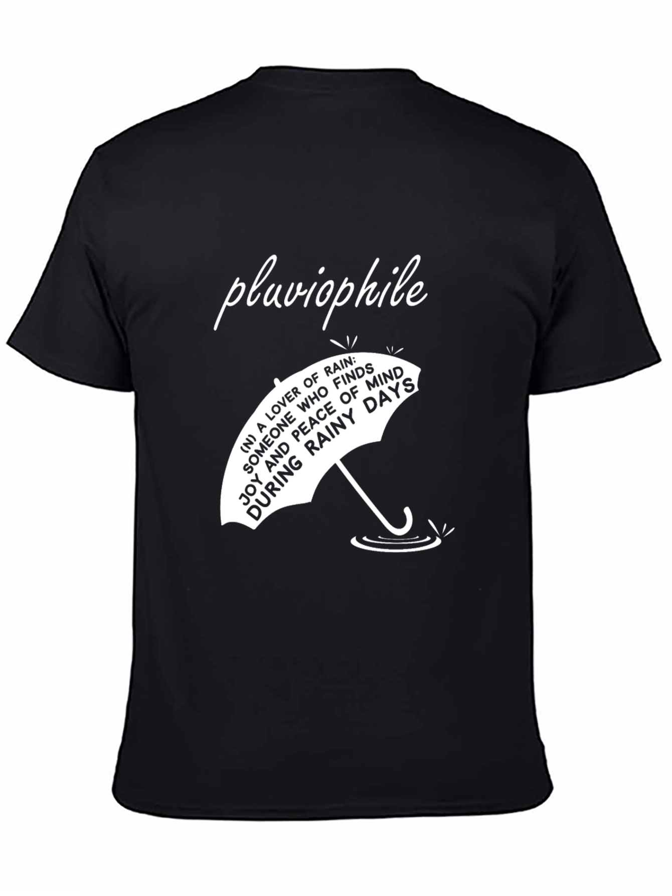 Pluviophile T-Shirt - Rainy Day Lover Tee