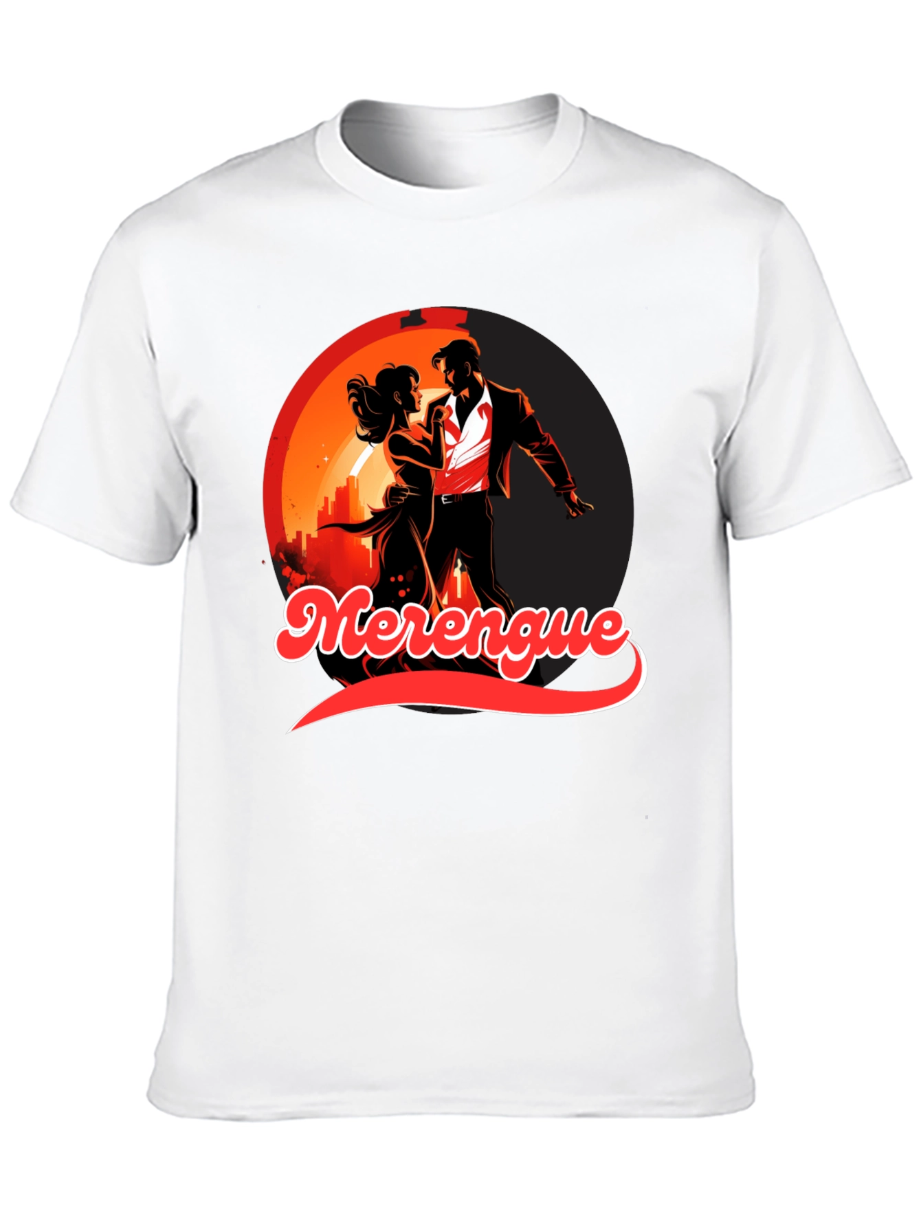 Merengue Dance Black T-Shirt
