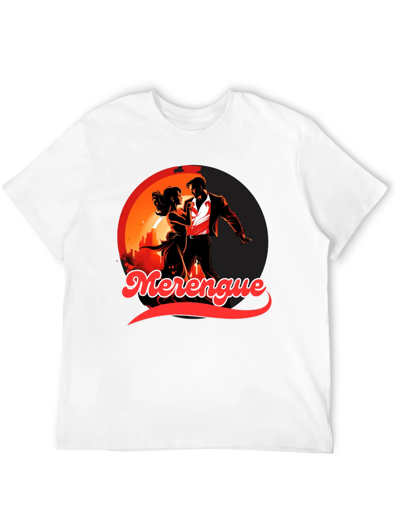 Merengue Dance Black T-Shirt