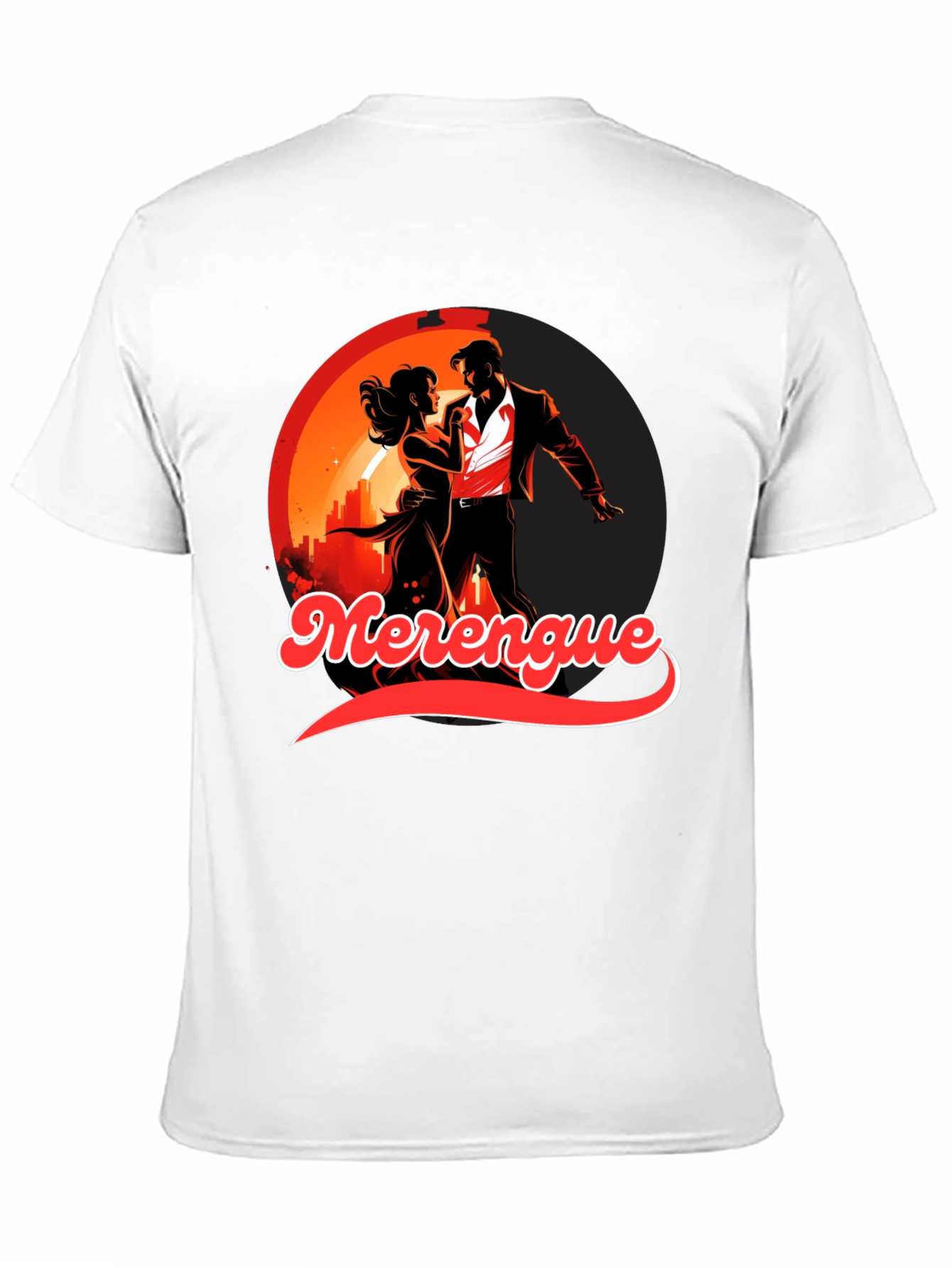 Merengue Dance Black T-Shirt