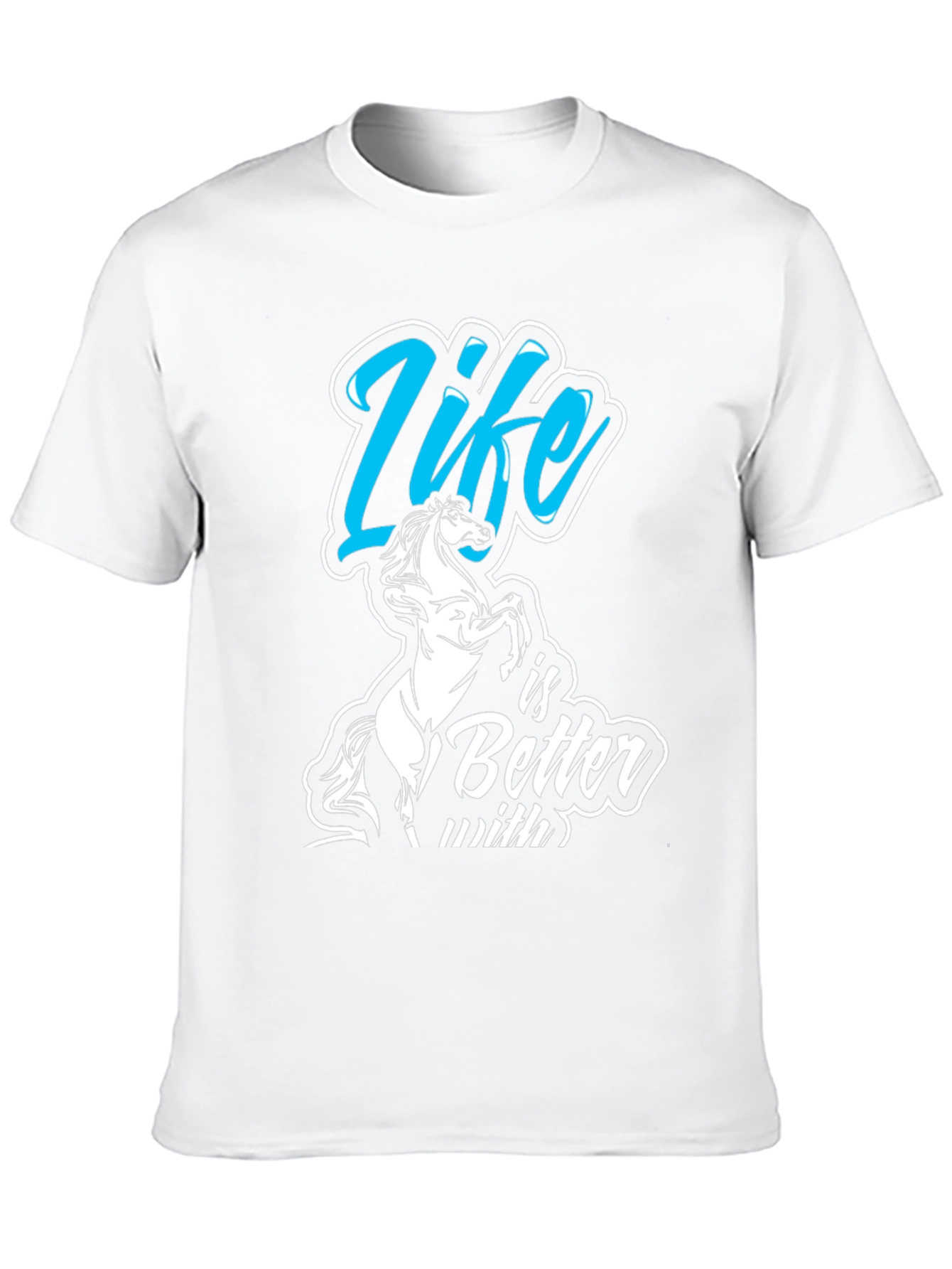 Life Is Better With Horses Graphic T-Shirt