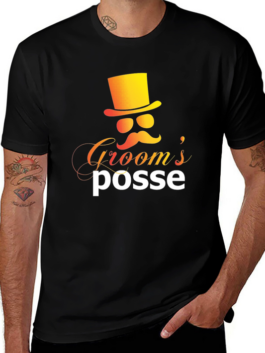 Grooms Posse Graphic Tee - Stylish Wedding Party Apparel